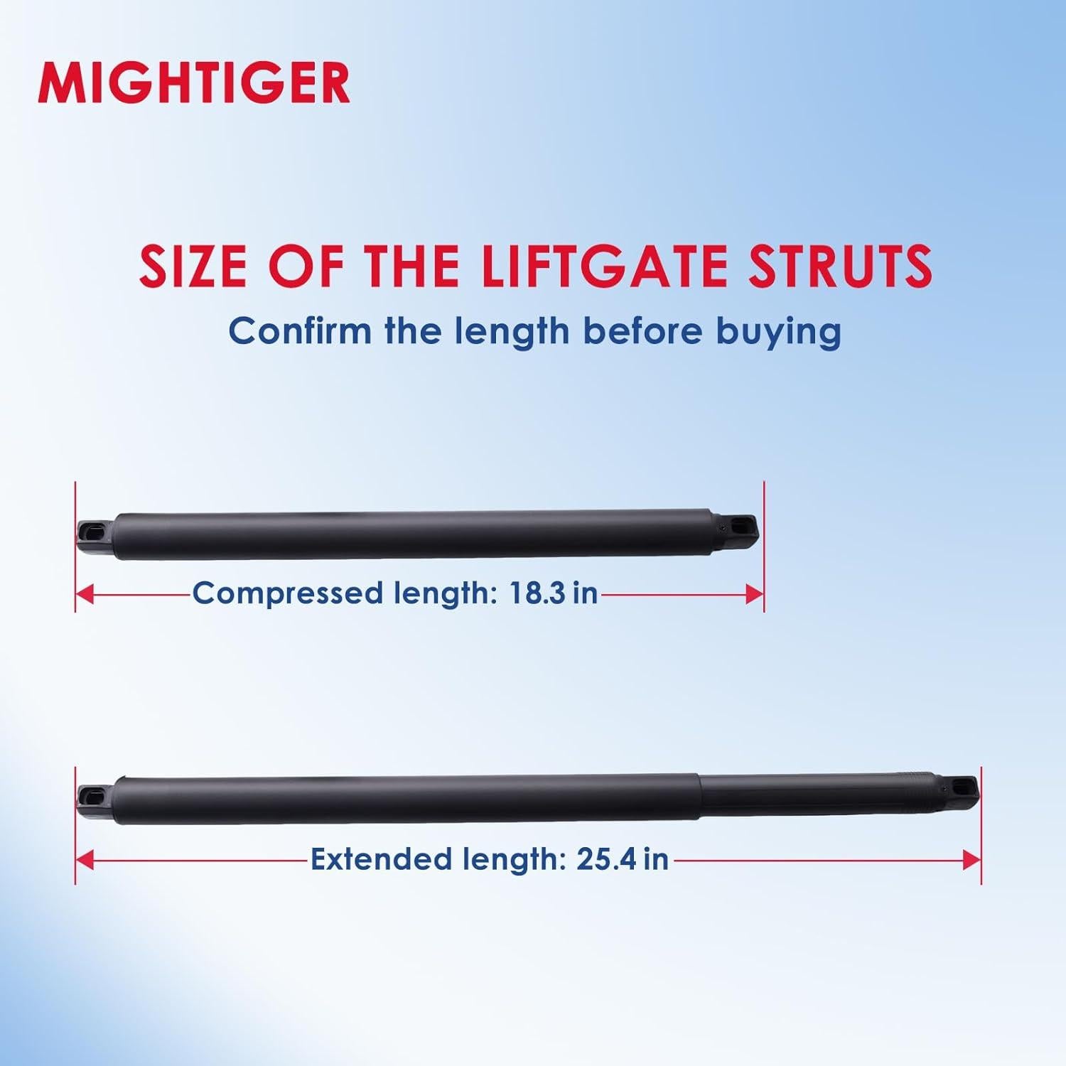 Struts de Gas MIGHTIGER para Puerta Trasera Cadillac 2015-2019