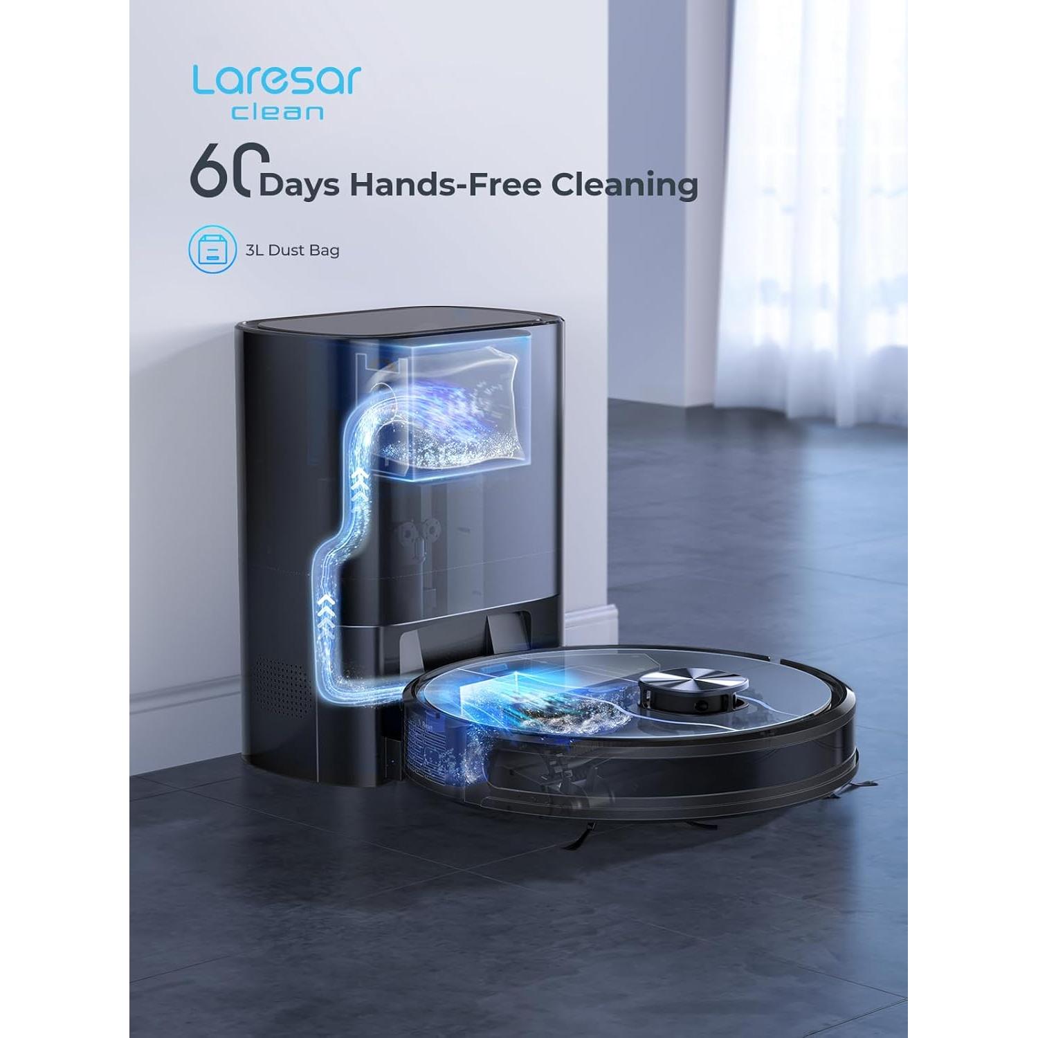 Aspiradora Robot Laresar Clean L6 Nex 3 en 1 con Auto-Desalojo