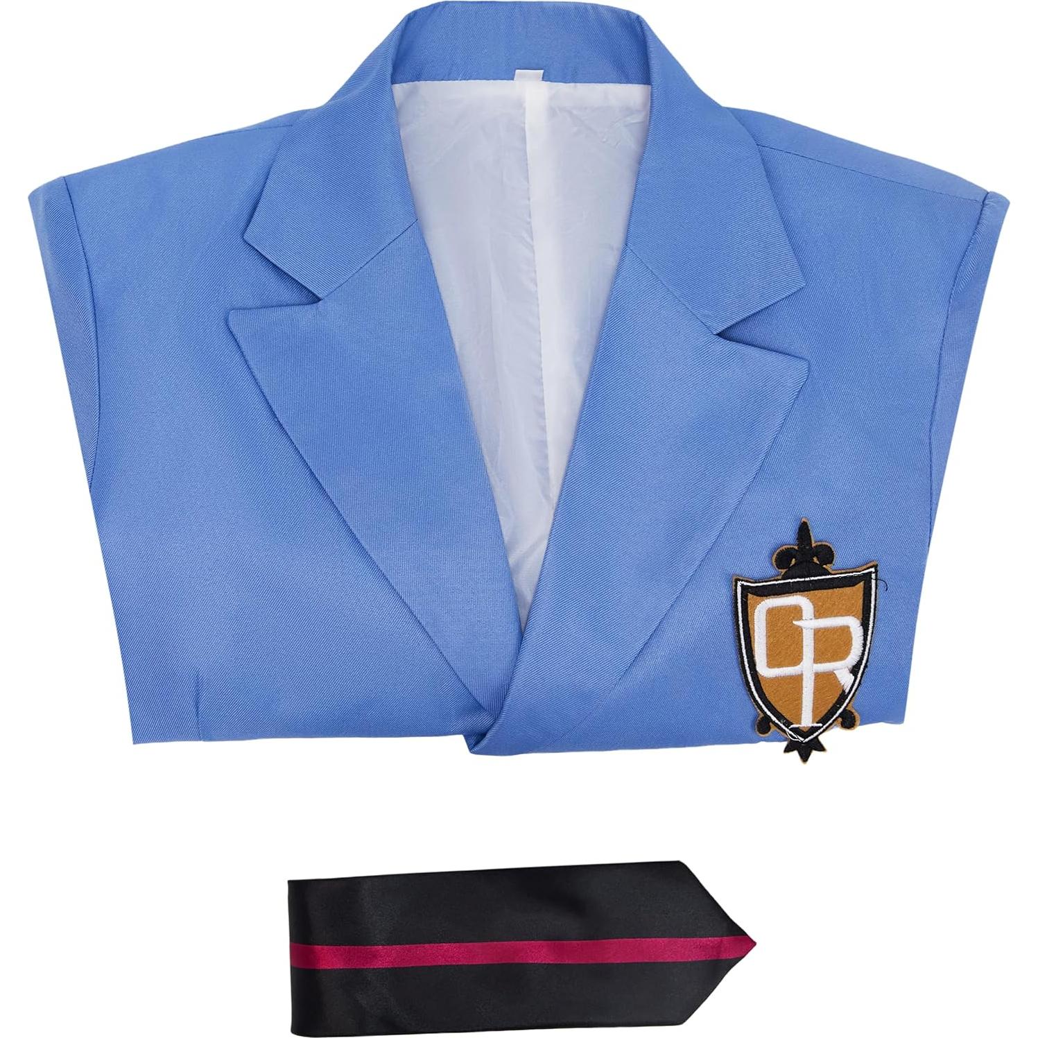 Disfraz de Cosplay Club de Host Secundaria Blazer con Corbata