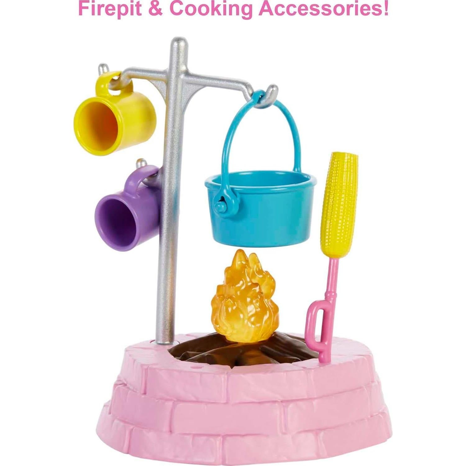 Muñeca Skipper Barbie Dos en Dos Set Camping con Accesorios