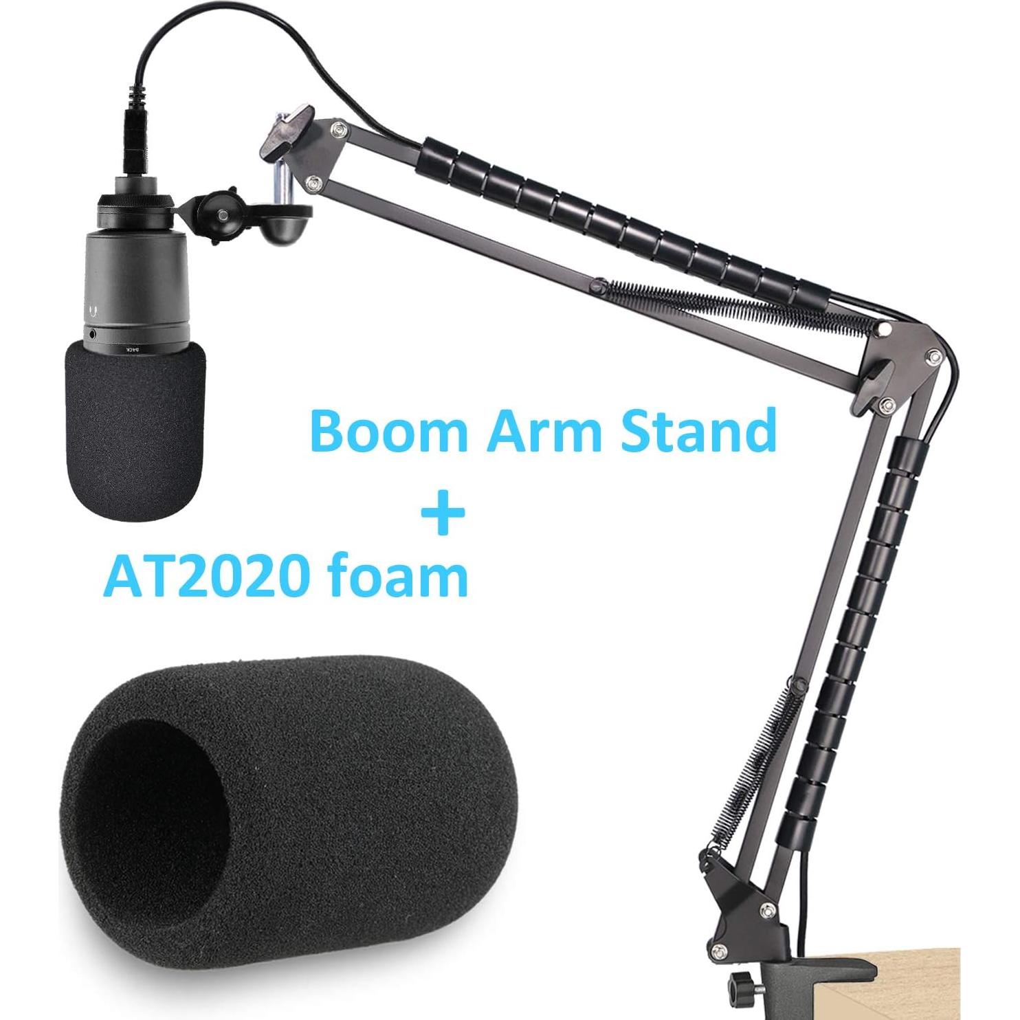 Soporte de micrófono YOUSHARES para AT2020 con filtro antipop