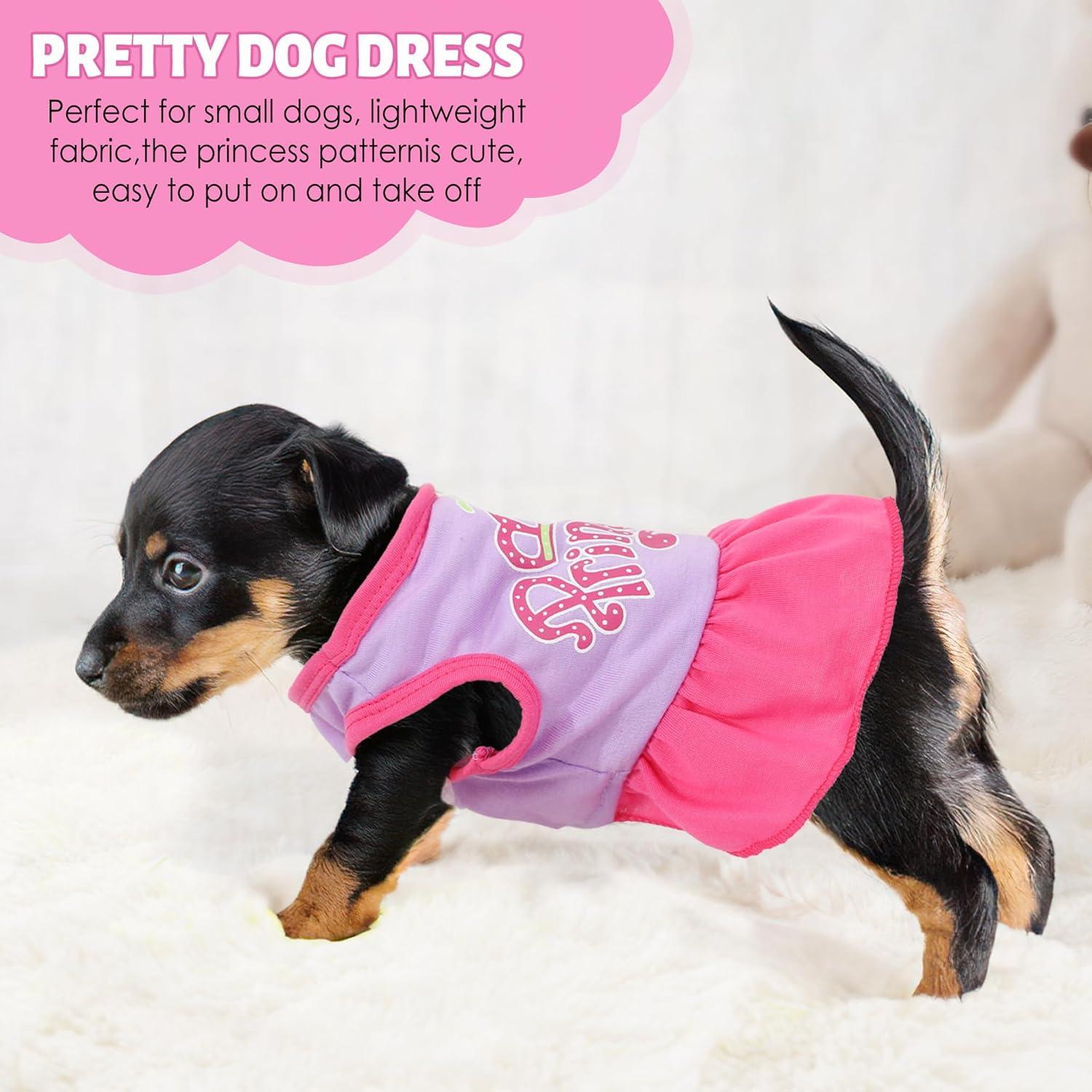 Conjunto de Vestido para Perro Uswalnna 2 Piezas Primavera