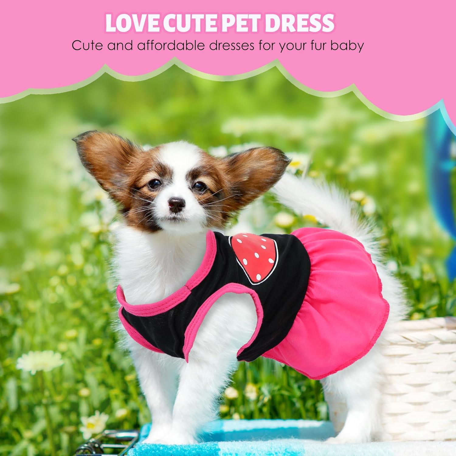 Conjunto de Vestido para Perro Uswalnna 2 Piezas Primavera