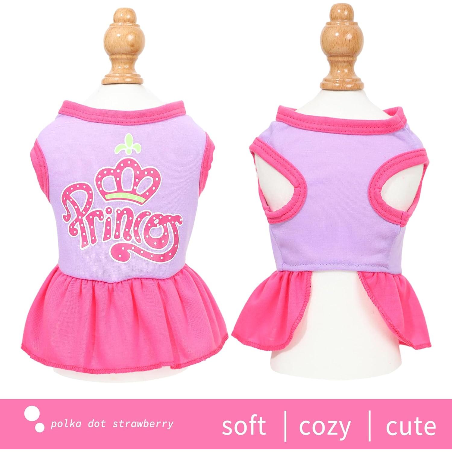 Conjunto de Vestido para Perro Uswalnna 2 Piezas Primavera
