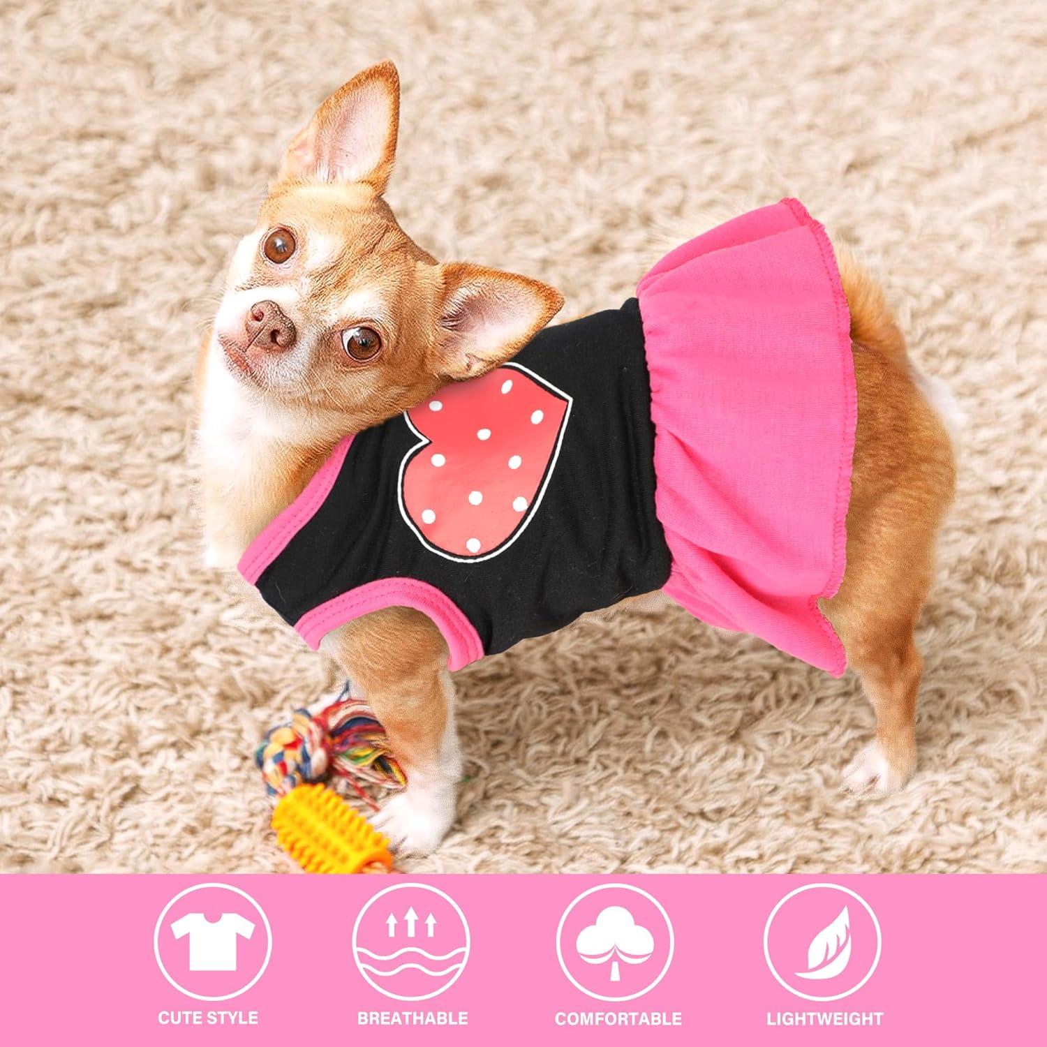 Conjunto de Vestido para Perro Uswalnna 2 Piezas Primavera