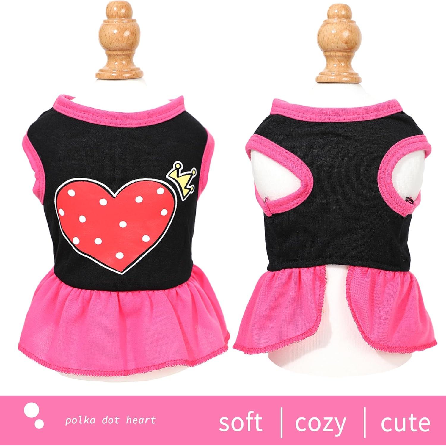 Conjunto de Vestido para Perro Uswalnna 2 Piezas Primavera