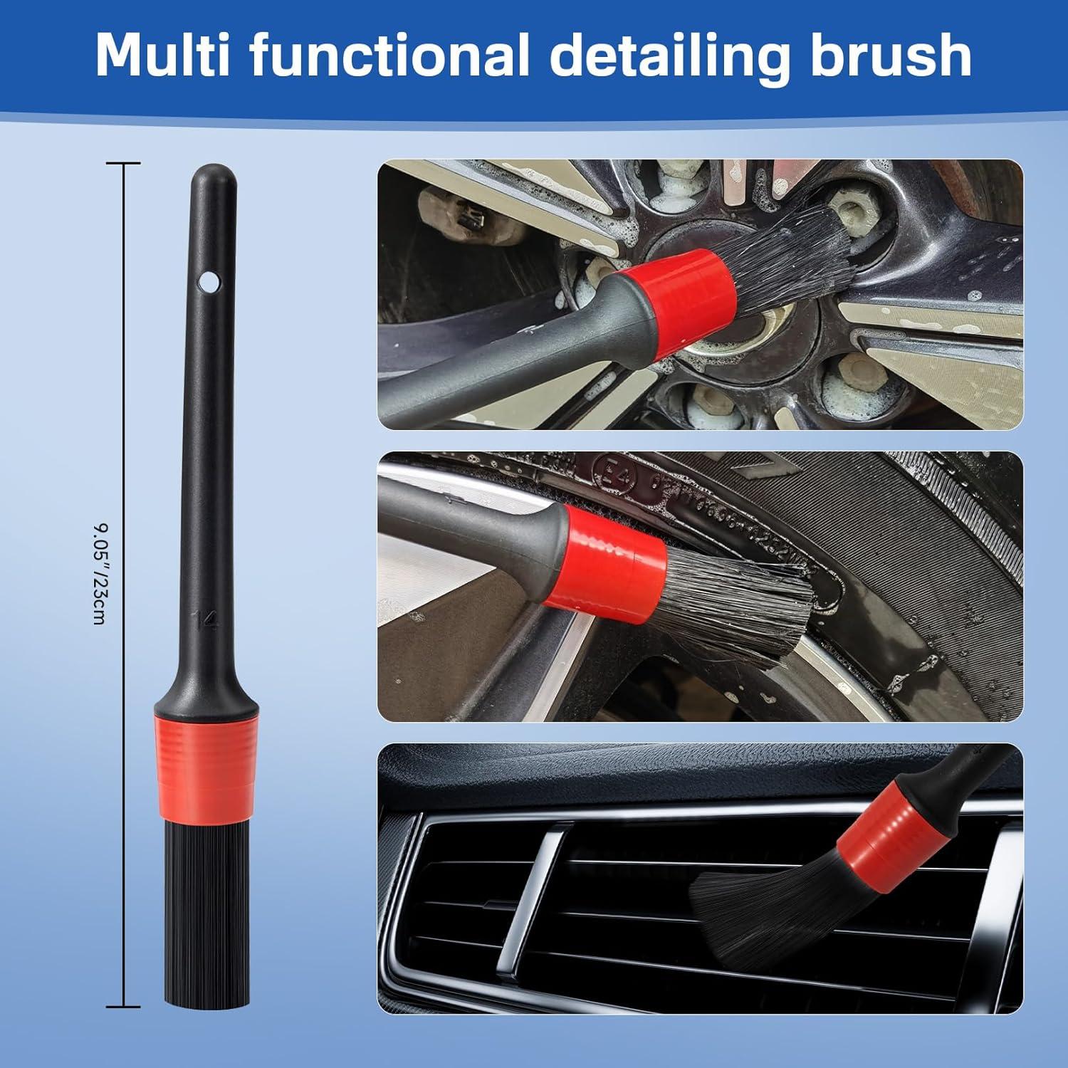 Kit de Cepillos de Limpieza de Llantas KLeXiC QJS-001 4 Piezas