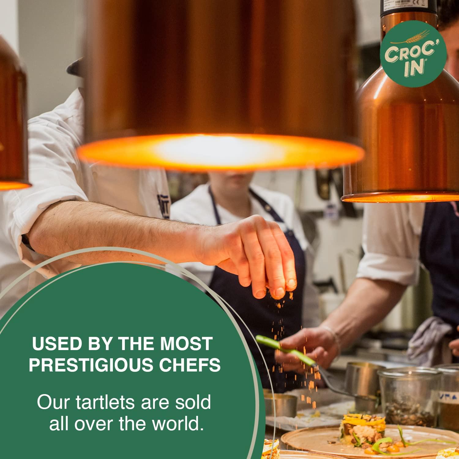 Mini Tartas Fucsias Croc'In - 60 Copas Comestibles Veganas