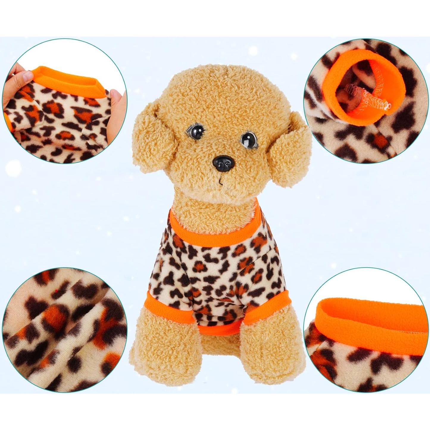 Suéteres de Forro Polar Rbenxia 4 Piezas para Perros XS