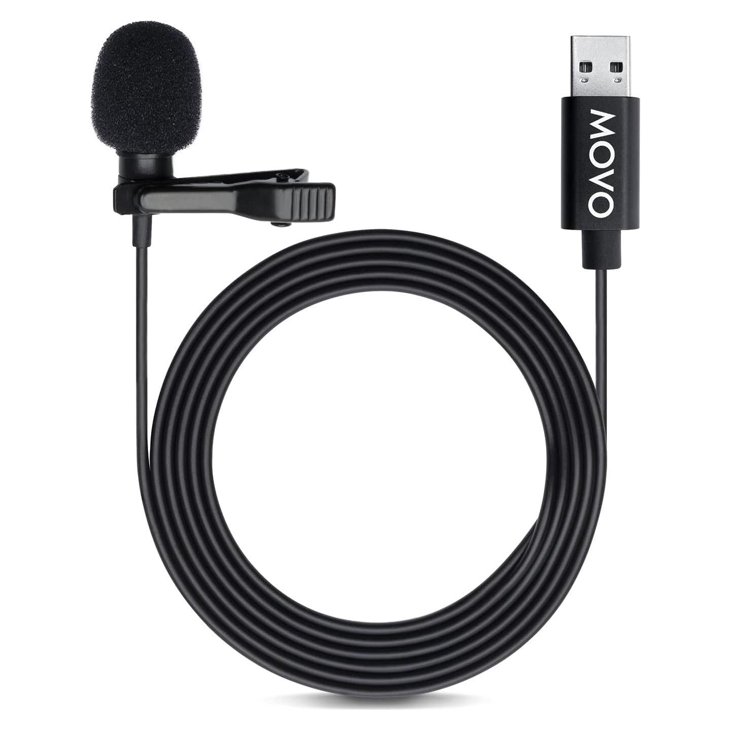 Micrófono Lavalier Movo M1 USB Omnidireccional 6.1m