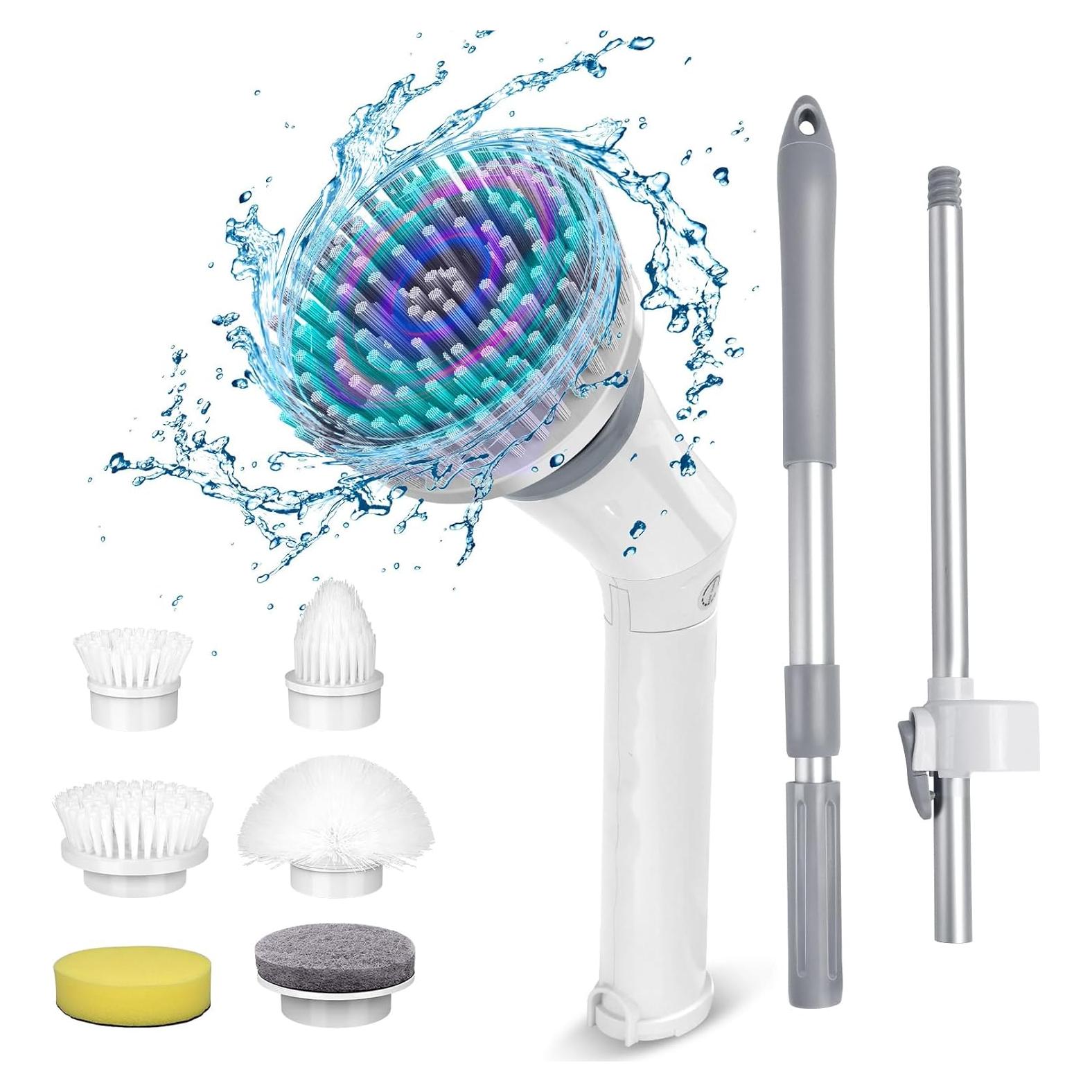 Cepillo Eléctrico de Limpieza Qimedo 45" Inalámbrico 6 en 1