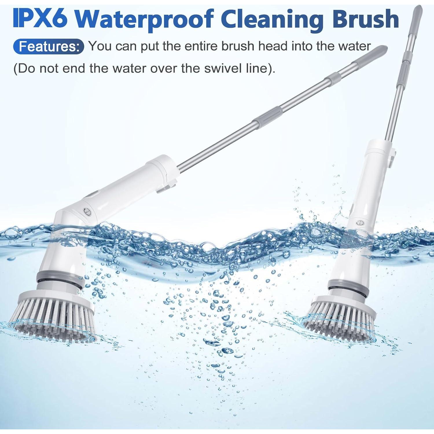 Cepillo Eléctrico de Limpieza Qimedo 45" Inalámbrico 6 en 1