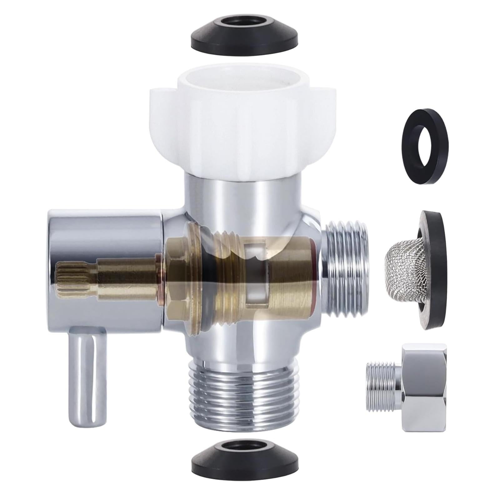 Adaptador en T de Latón Cromado Carvedexquisitely 22.2 mm