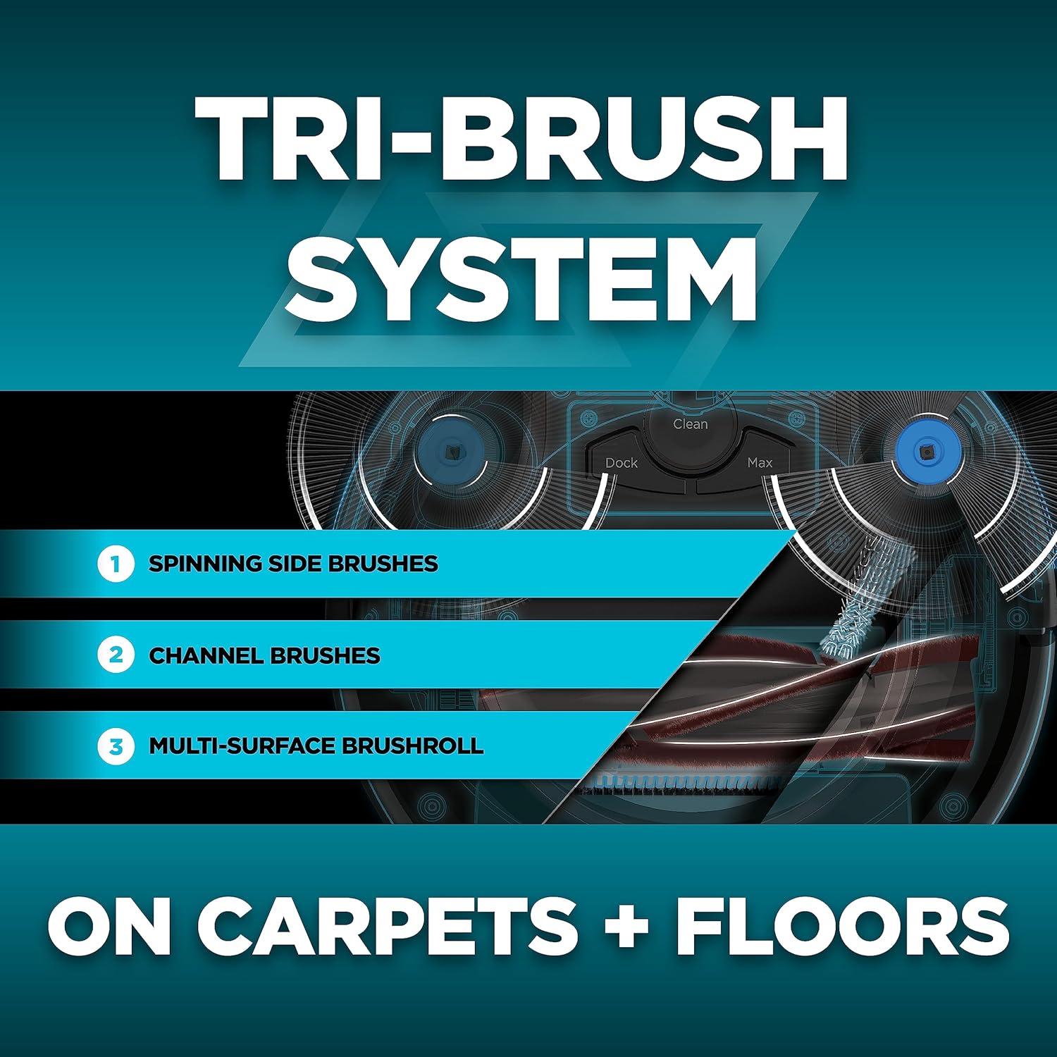 Aspiradora Robot Shark AV752, Tri-Brush, Con Wifi, 120 min