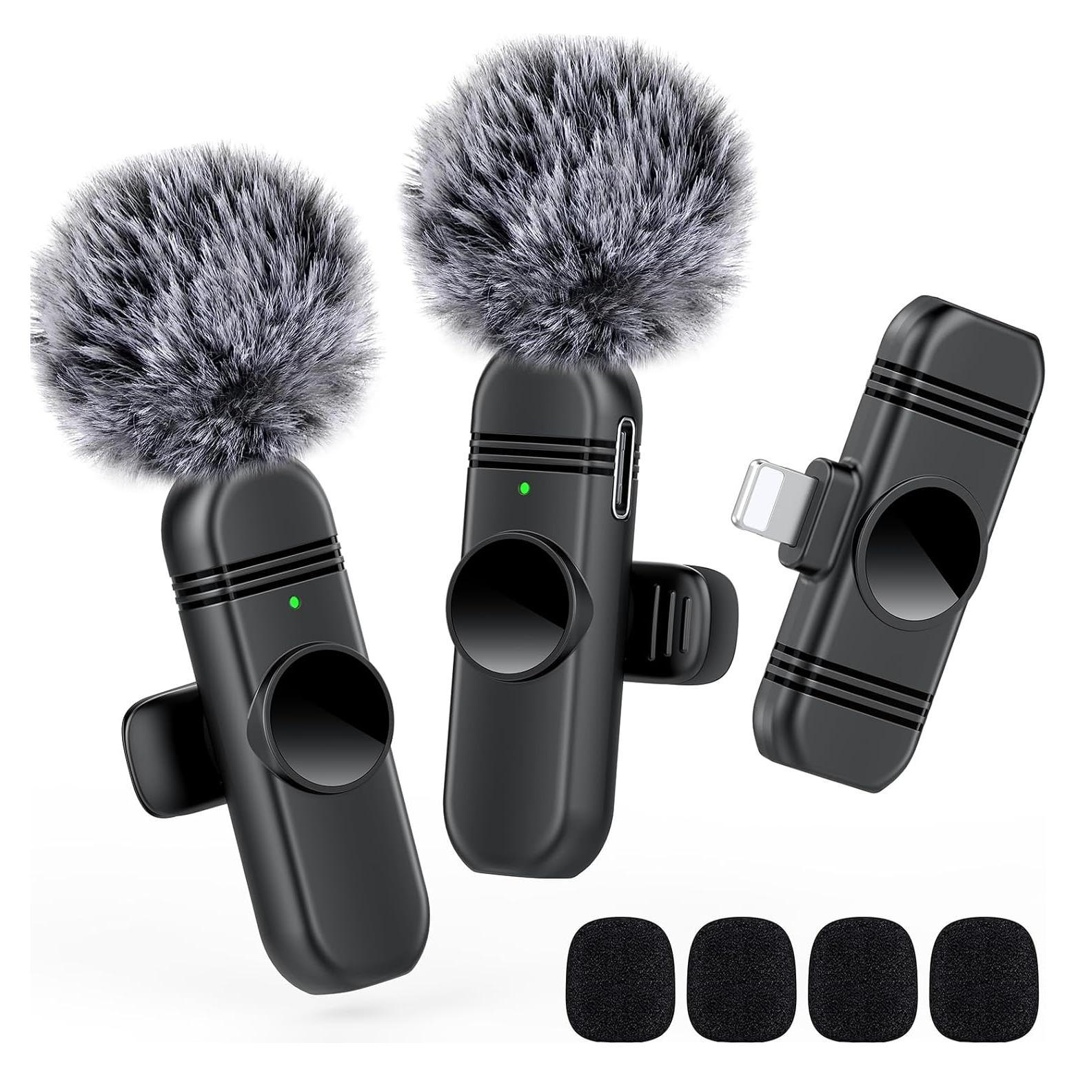 Micrófono de Solapa Inalámbrico VEZQUA para iPhone y iPad