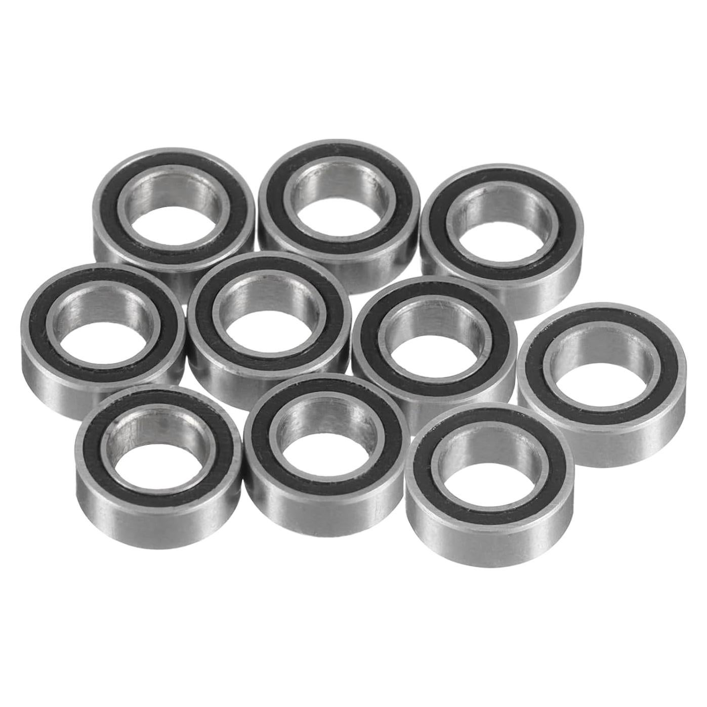 10 Rodamientos de Bolas MR74-2RS Doble Sellado 2.5x7x4mm