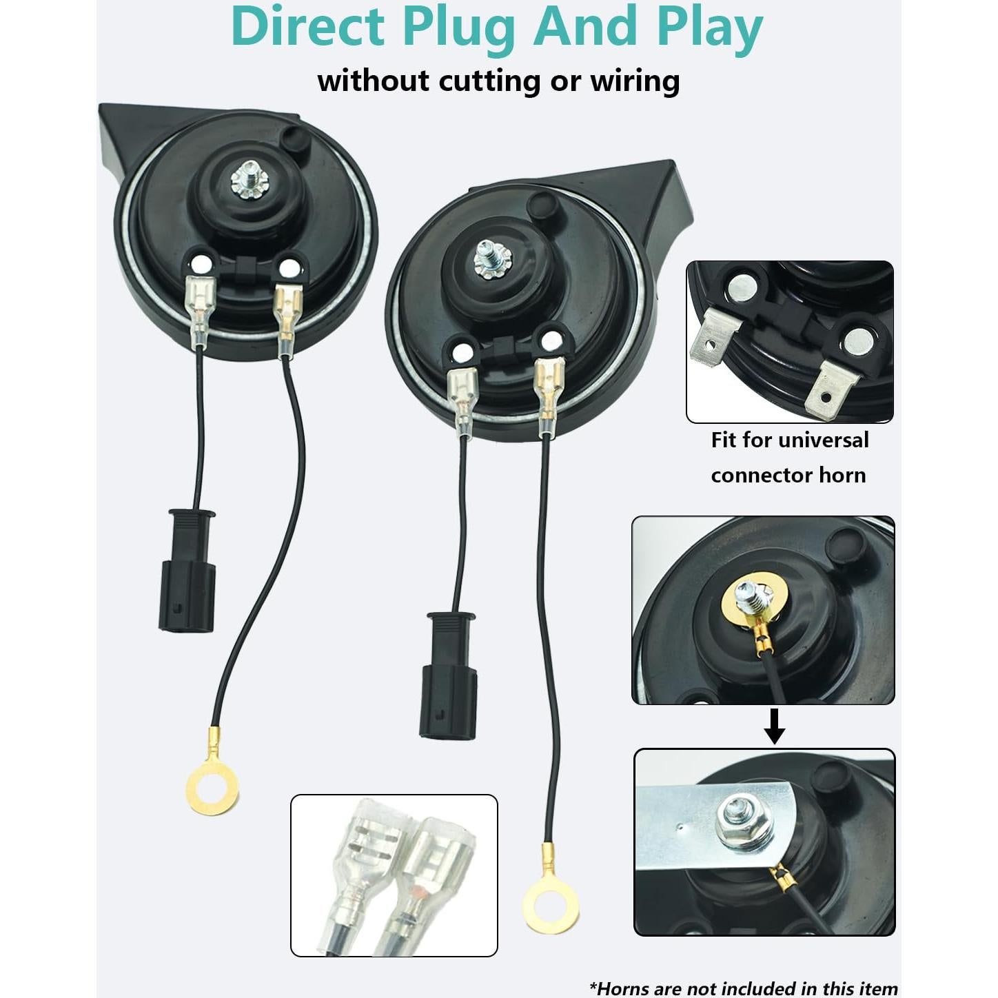 Adaptador de Claxon Universal NEOGET para Honda y Acura - 2 Piezas