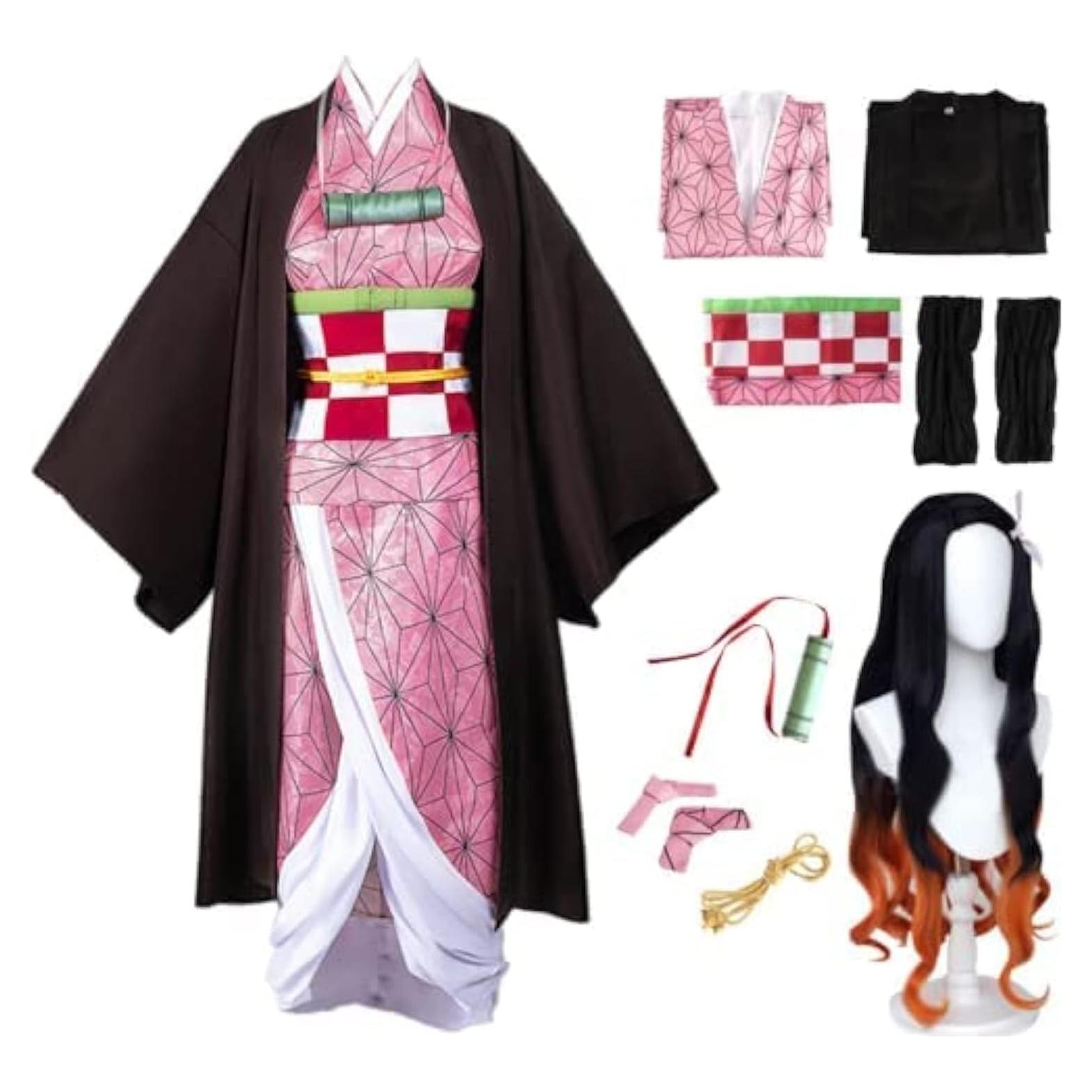 Disfraz de Cosplay de Anime Kimono Nezuko para Adultas