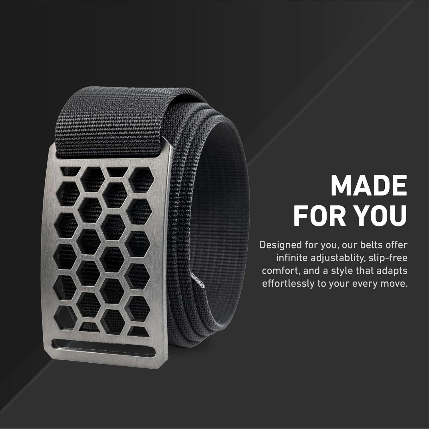 Cinturón Táctico GRIP6 Unisex de Nylon Jet 66-76 cm