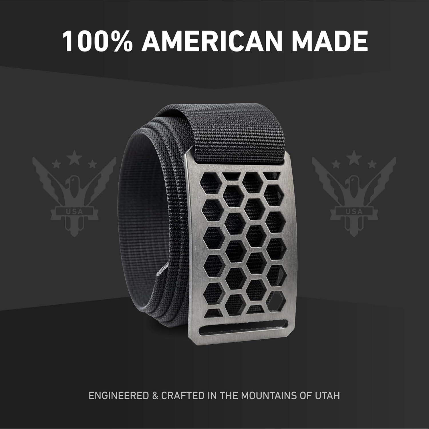 Cinturón Táctico GRIP6 Unisex de Nylon Jet 66-76 cm