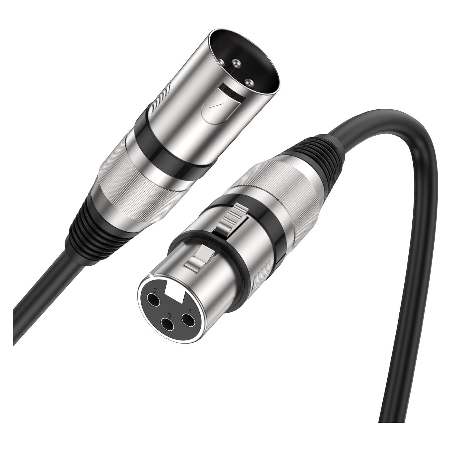 Cable XLR Balanceado MOSWAG 2M Profesional para Micrófono