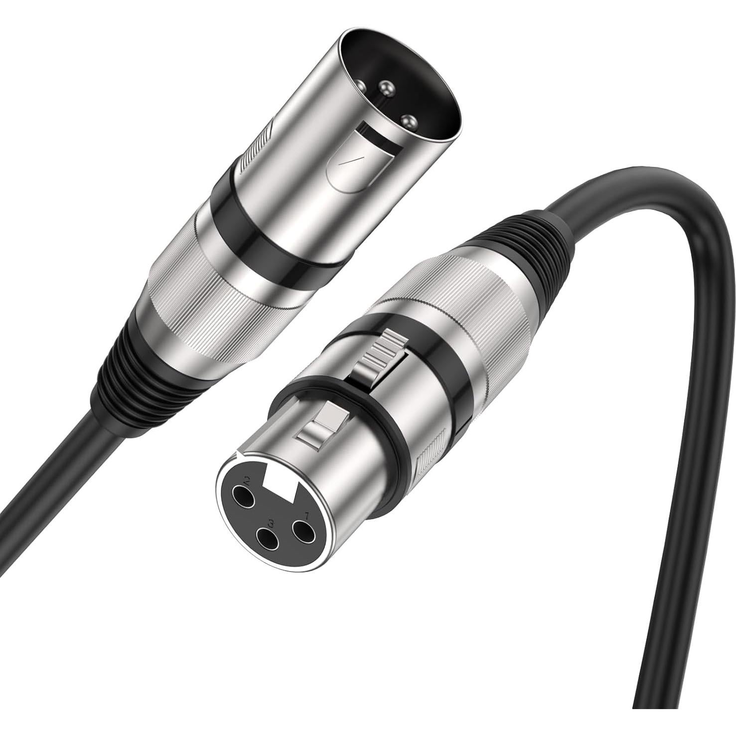 Cable XLR Balanceado MOSWAG 2M Profesional para Micrófono