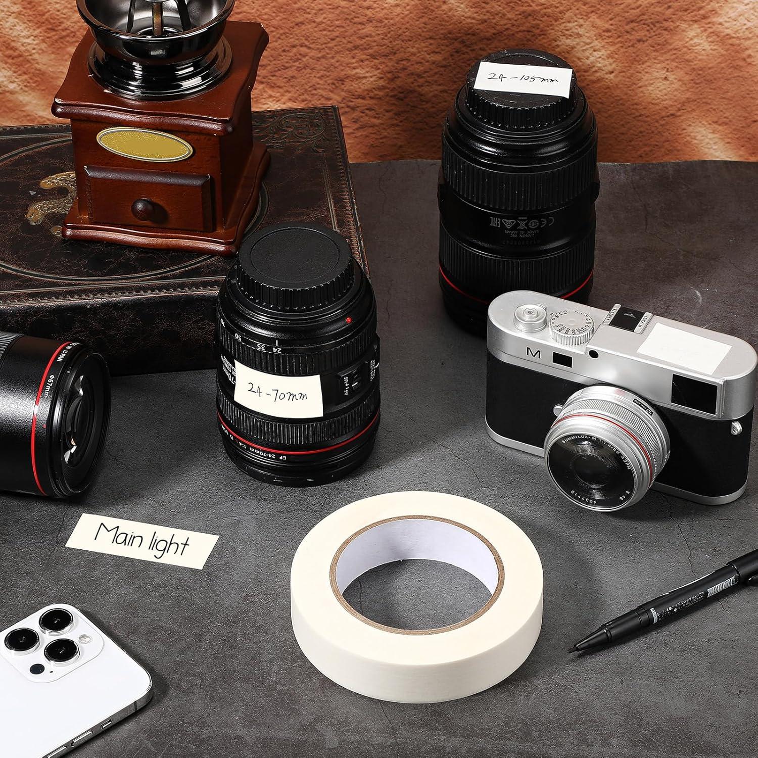 Cinta de Etiquetado Motipuns 2.5 cm x 50 m Blanca Removible