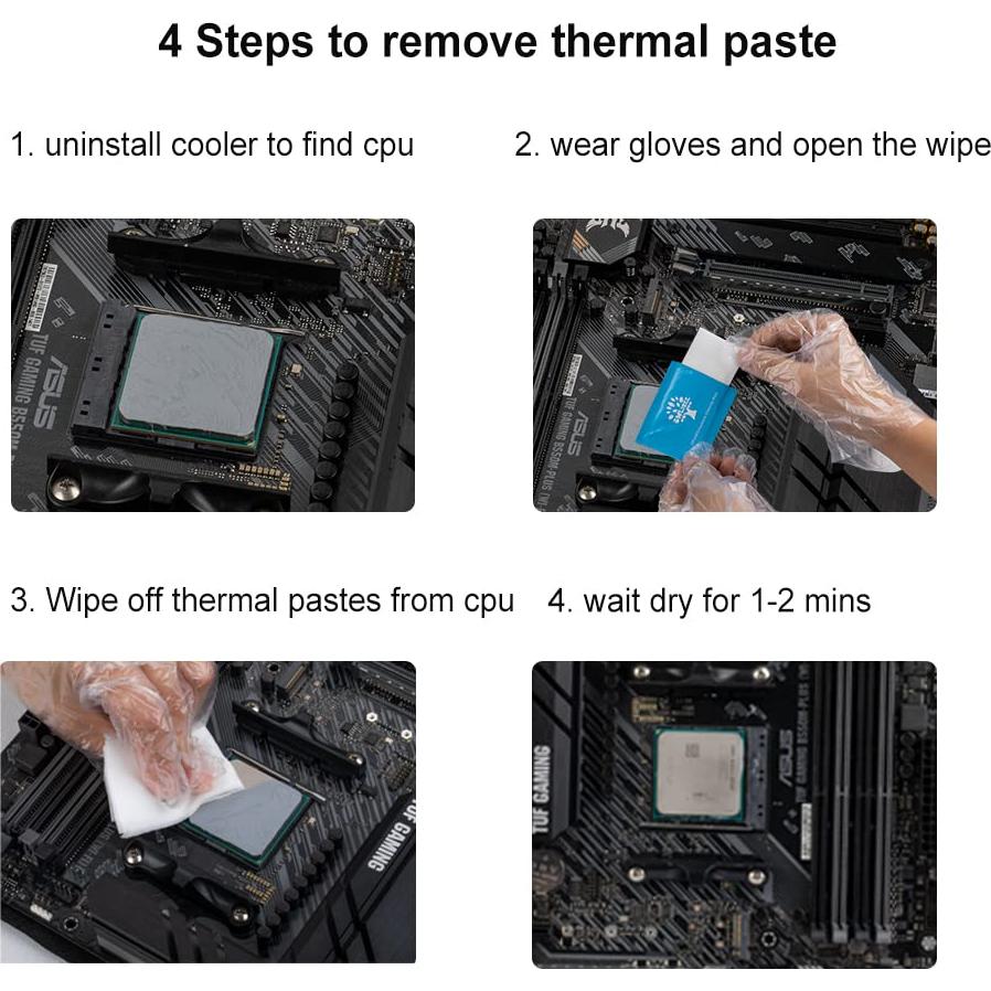 Kit de Limpieza de Pasta Térmica OwlTree 20 Toallitas