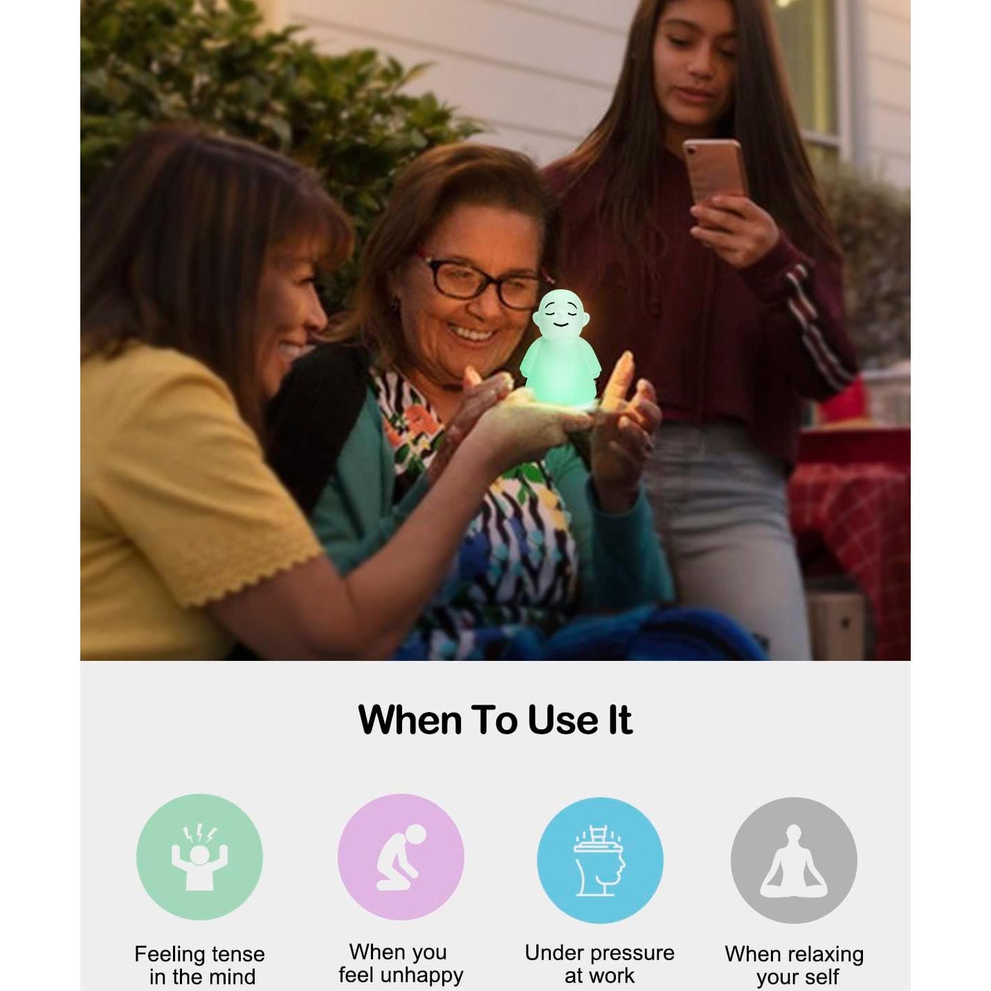 Luz Nocturna Relajante LIFVEAN para Meditación 11.94x8.89cm