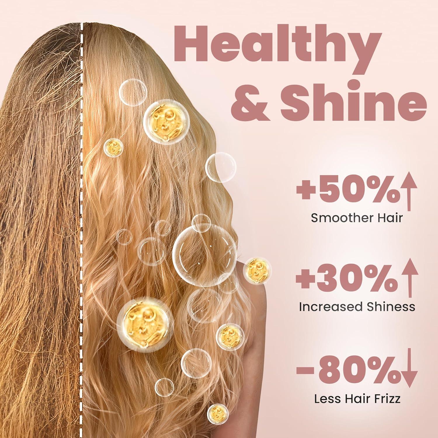 Cepillo Térmico Ondulado VISOFO 3,81 cm Cerámica Oro Rosa