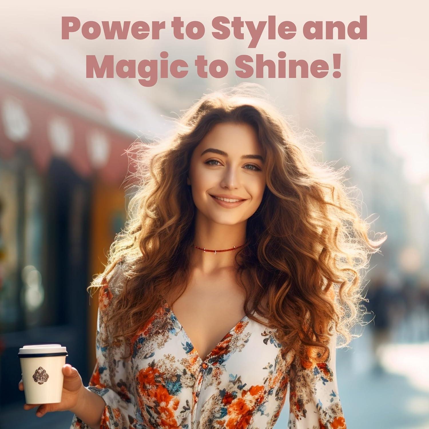 Cepillo Térmico Ondulado VISOFO 3,81 cm Cerámica Oro Rosa