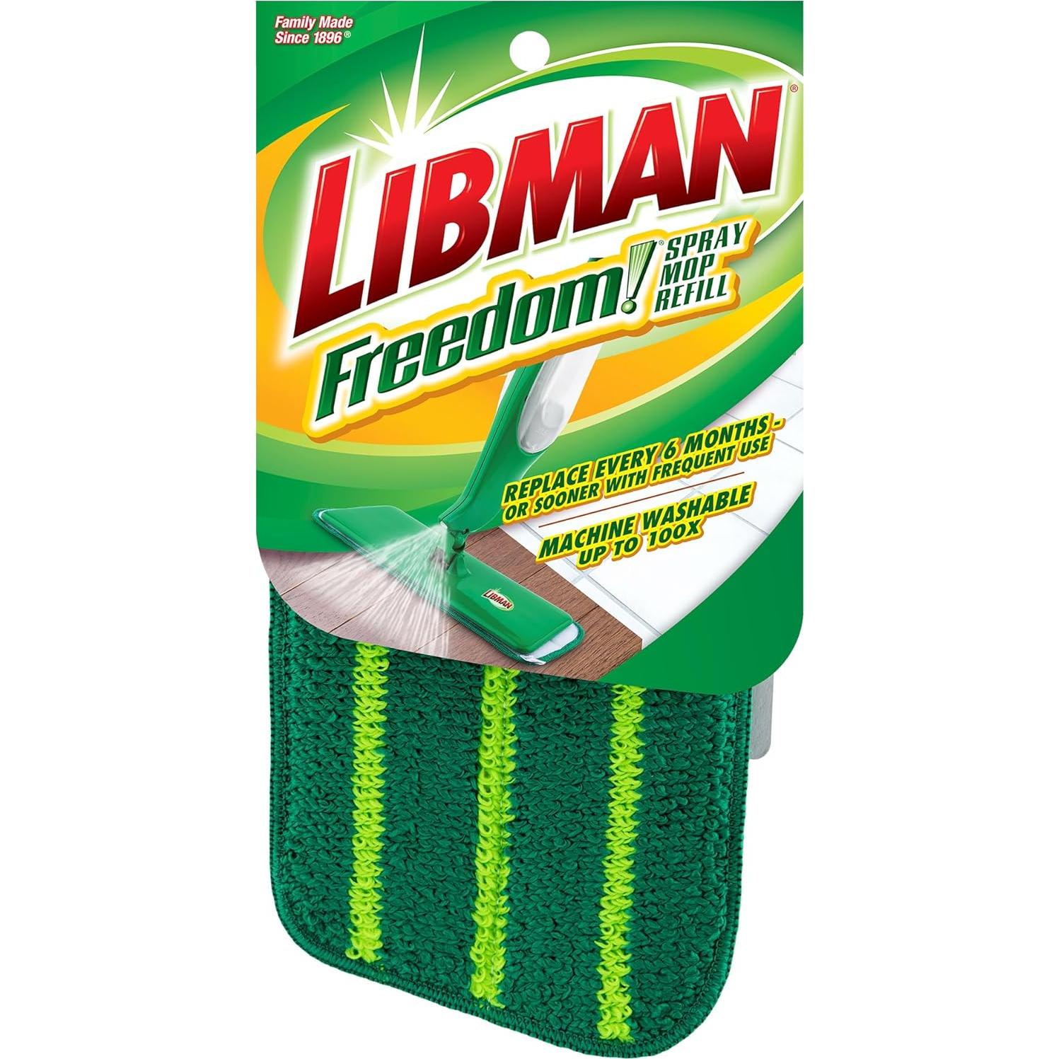 Recargas Libman Freedom Spray Mop - 3 Almohadillas Microfibra