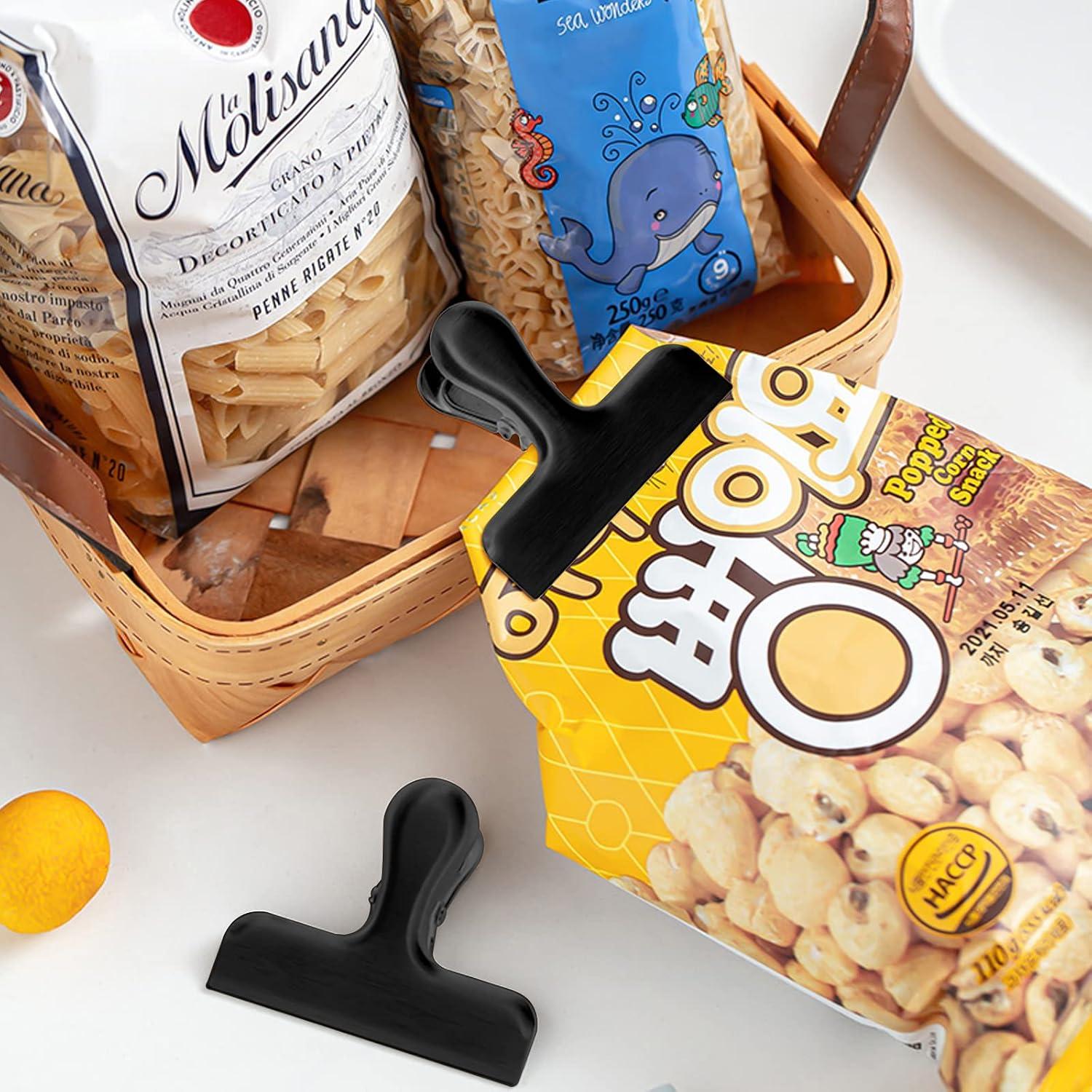 Juego de 8 Clips de Bolsa SourceTon Acero Inoxidable 7.62 cm