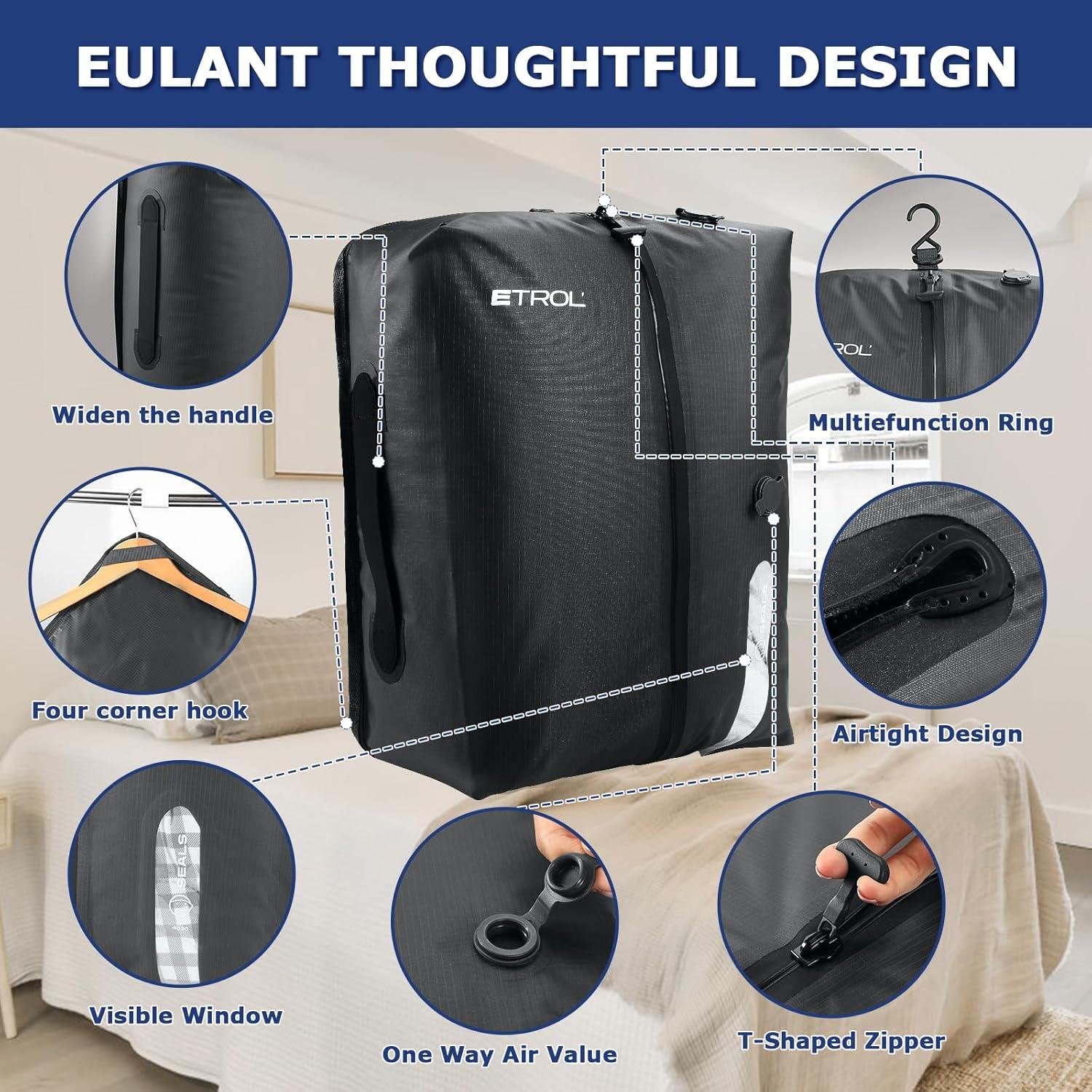 Bolsa de Vacío ETROL para Viaje 70D Impermeable 20x6x27 cm