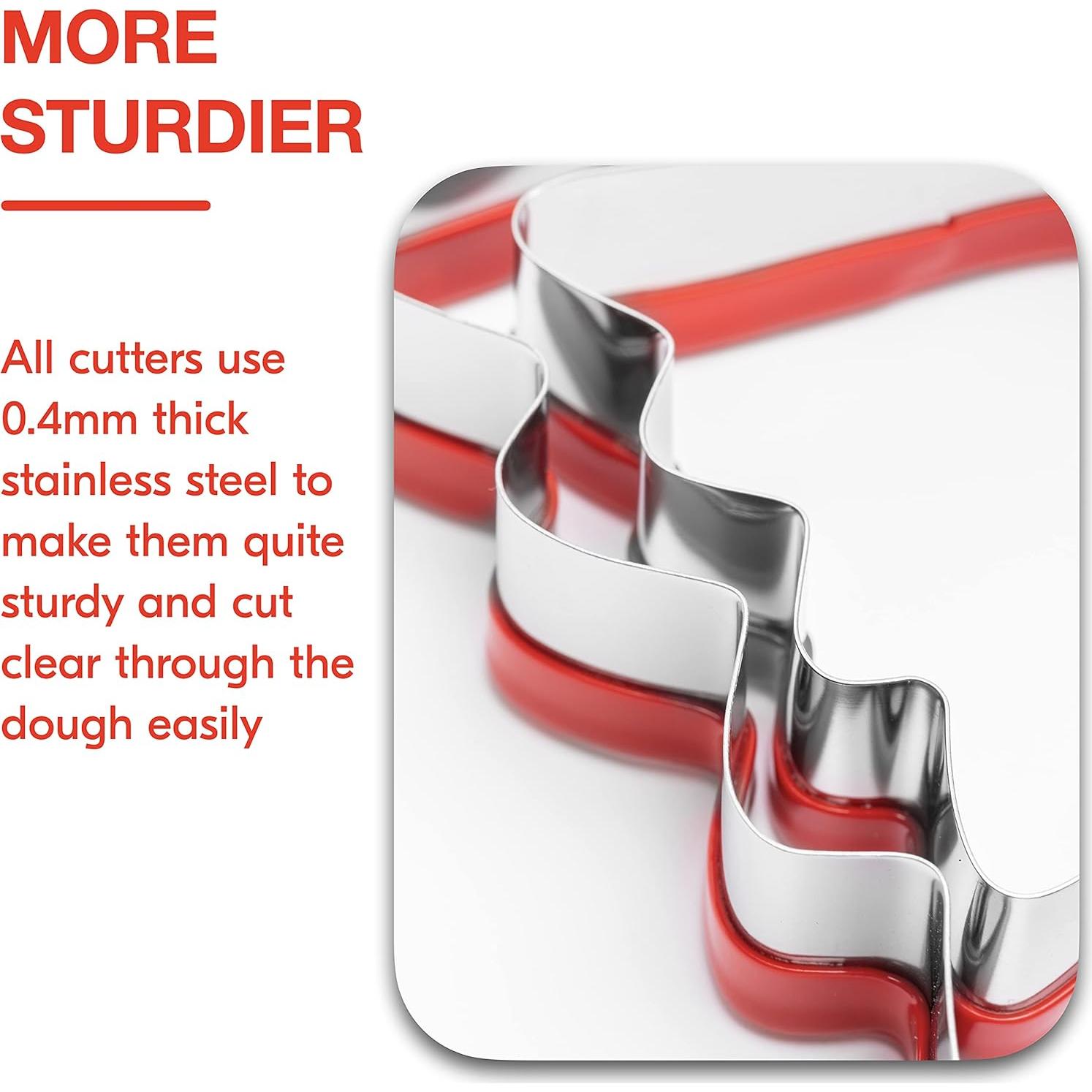 Cortadores de Galletas Fantasma COOKIEQUE 2 Piezas Acero Inoxidable