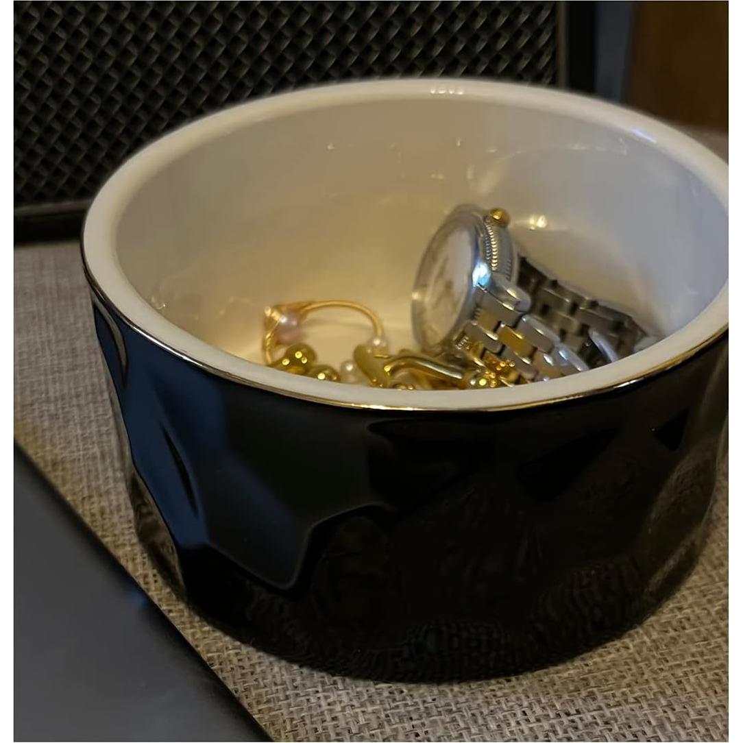 Soporte para Clips de Papel Aewill Cerámica Negro 8.89cm