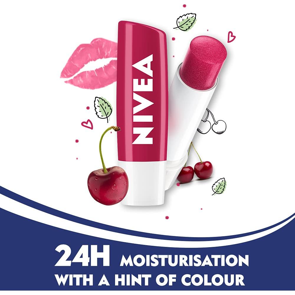 Cuidado Labial Nivea Cereza Brillo Frutal 4.8g