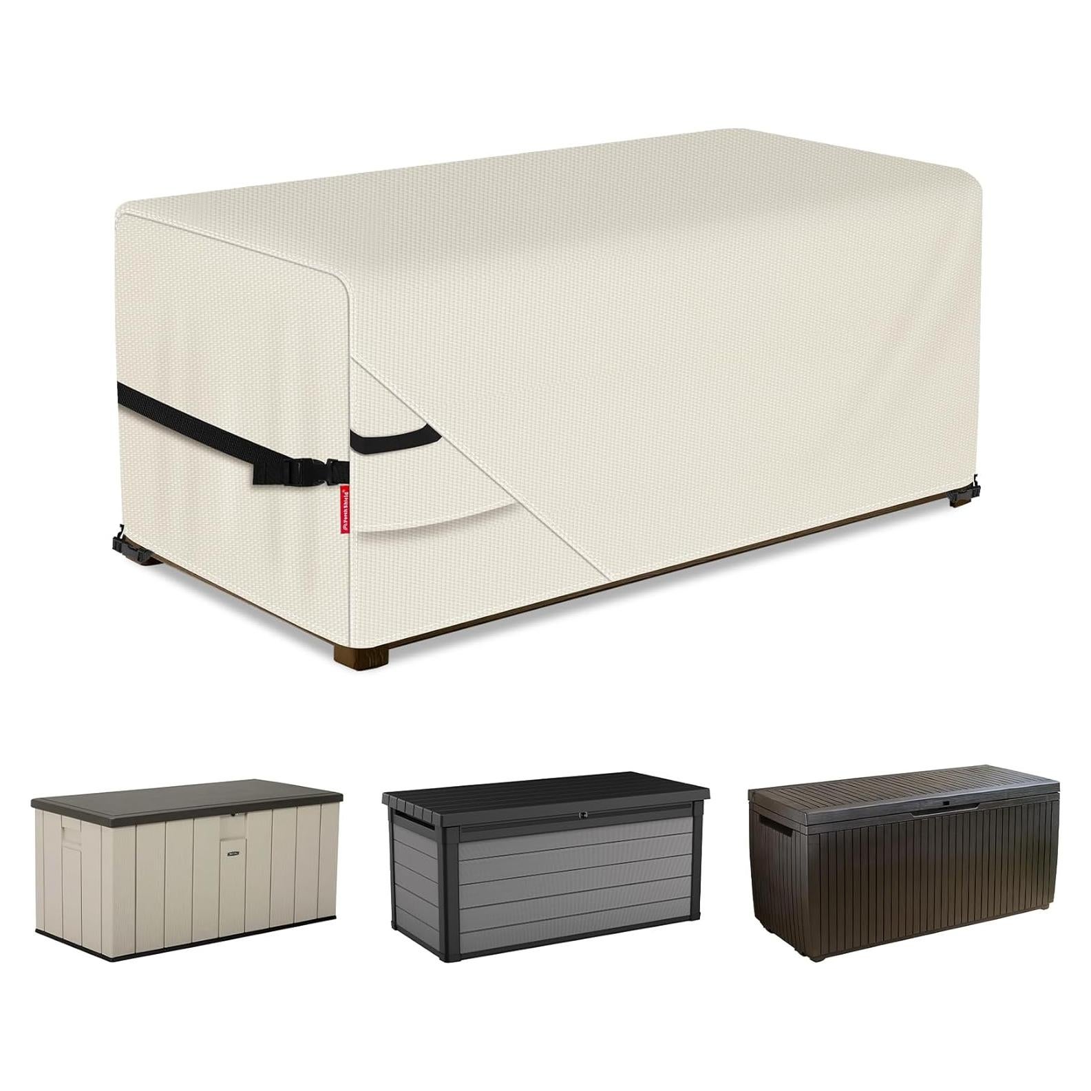 Cubierta Impermeable para Caja de Patio Porch Shield 112x71x61cm Beige