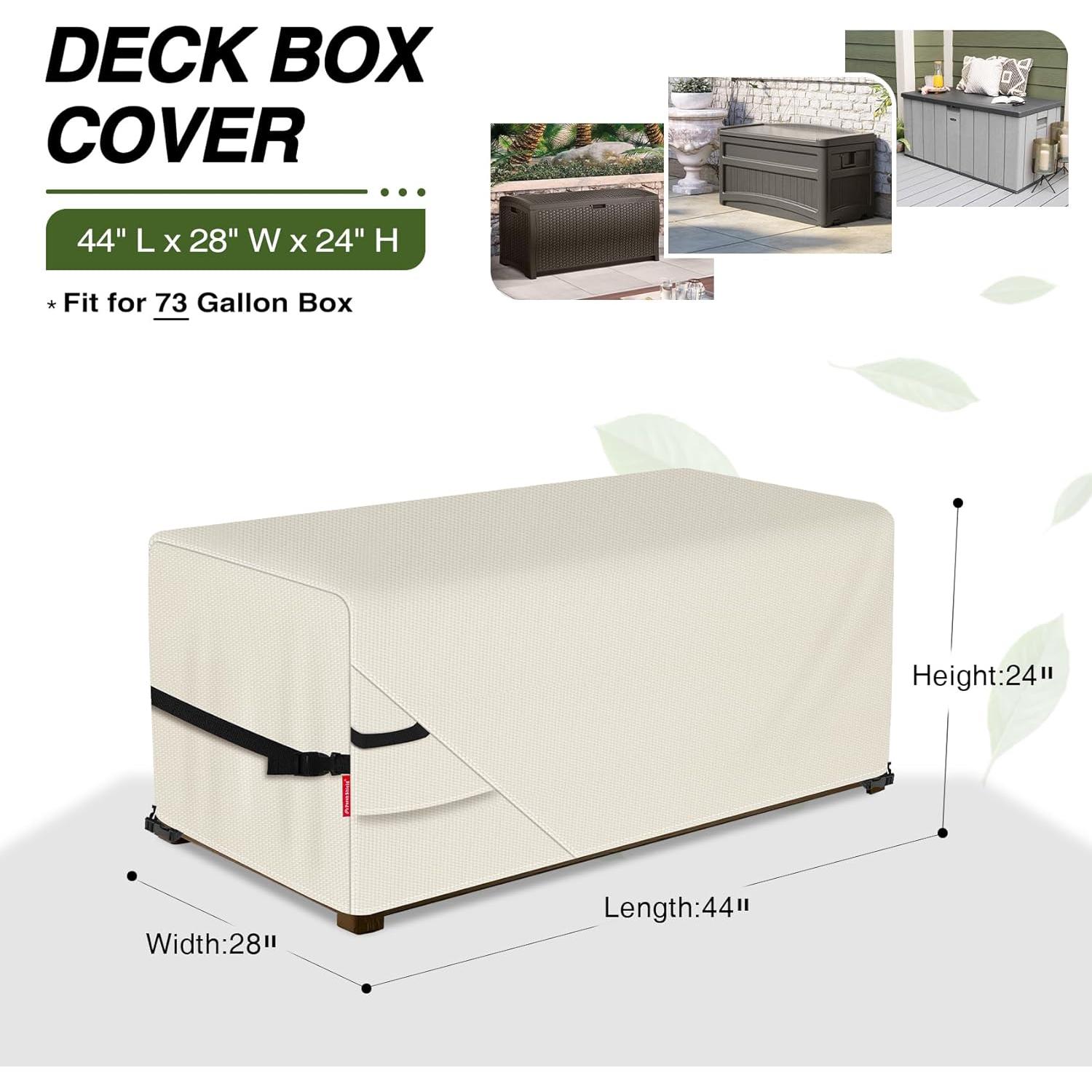 Cubierta Impermeable para Caja de Patio Porch Shield 112x71x61cm Beige