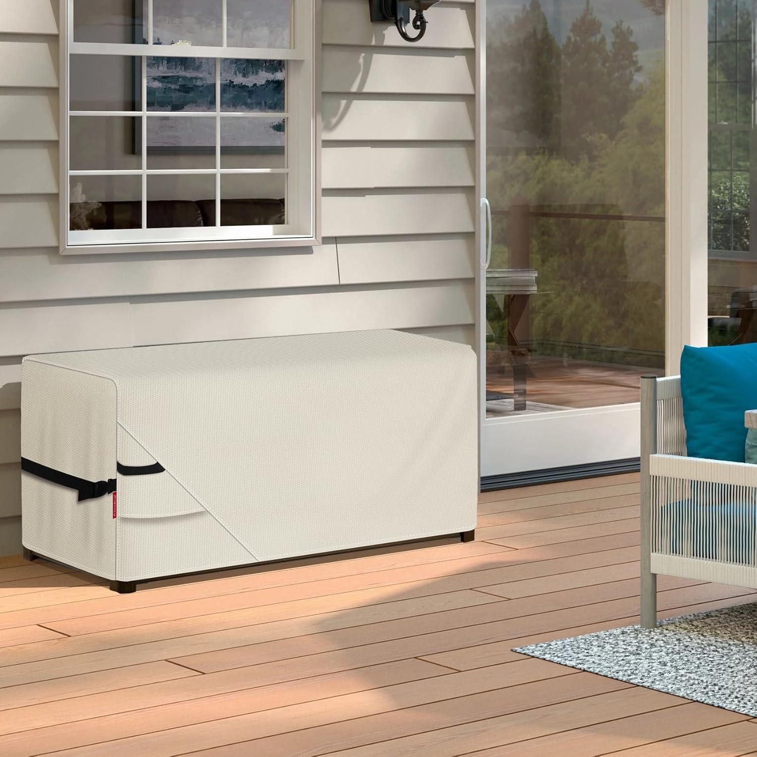 Cubierta Impermeable para Caja de Patio Porch Shield 112x71x61cm Beige