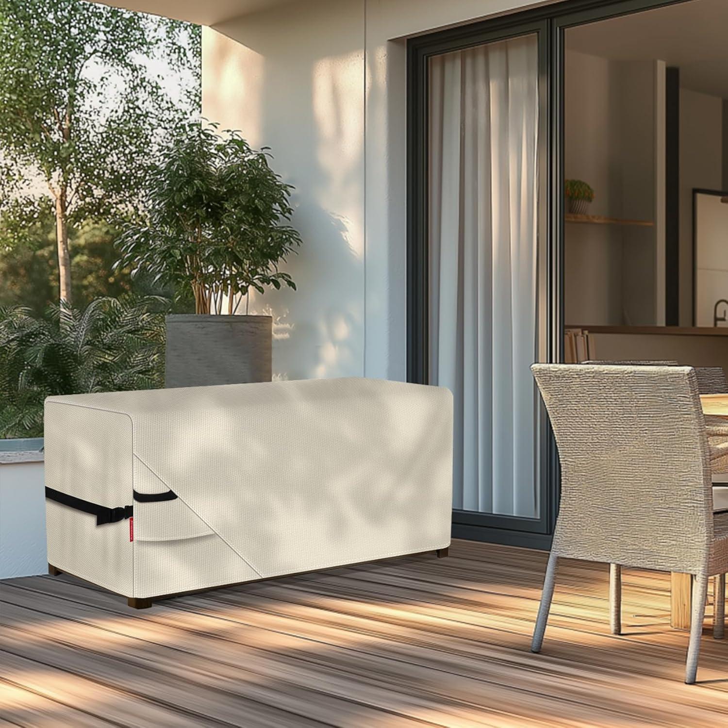 Cubierta Impermeable para Caja de Patio Porch Shield 112x71x61cm Beige