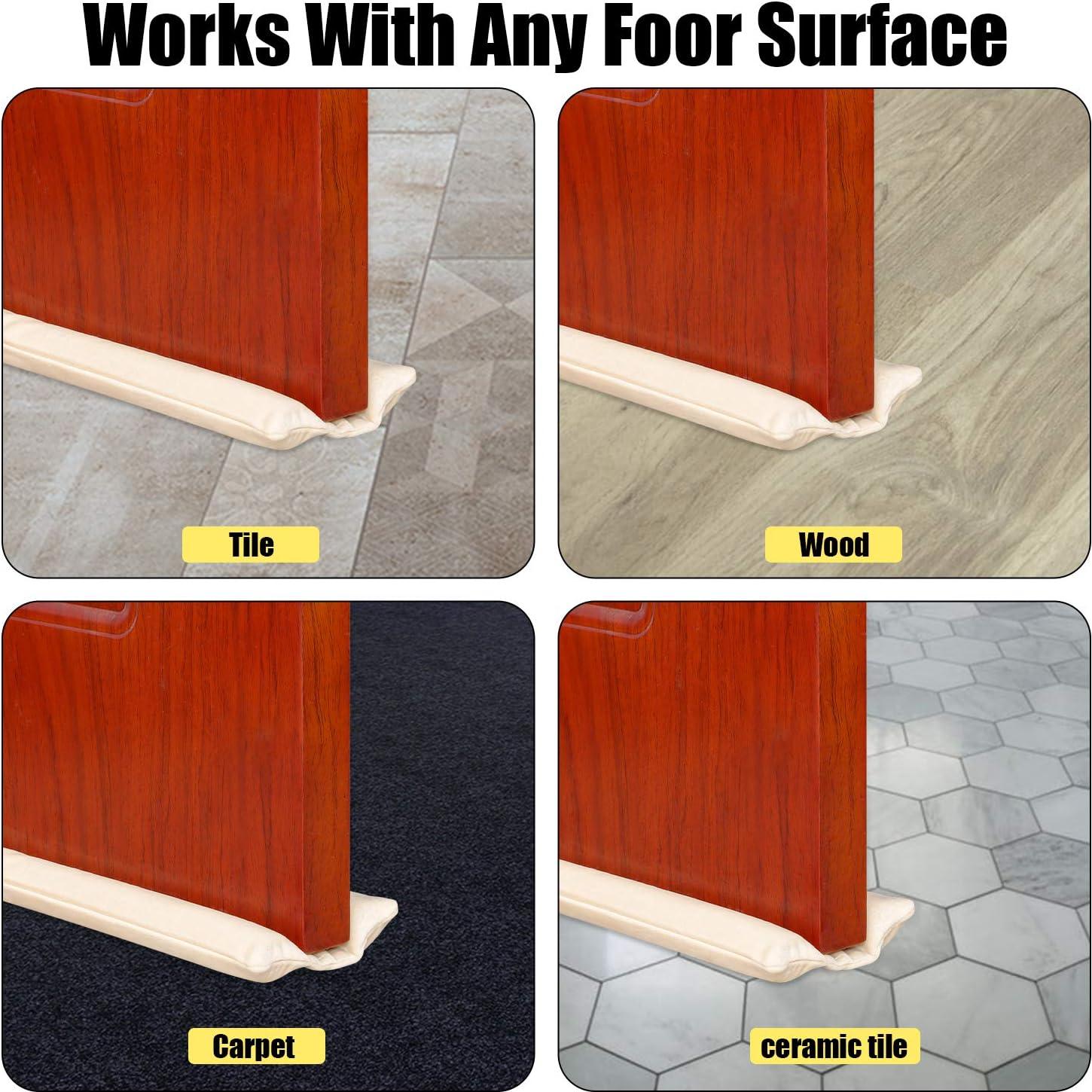 Detenedor de Corrientes de Aire Emoly Ajustable 81.3 a 96.5 cm Blanco