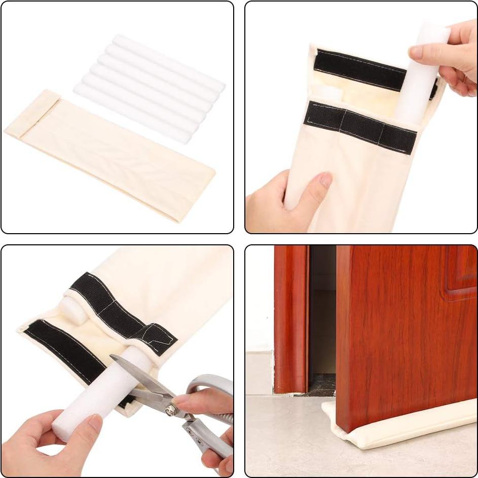 Detenedor de Corrientes de Aire Emoly Ajustable 81.3 a 96.5 cm Blanco