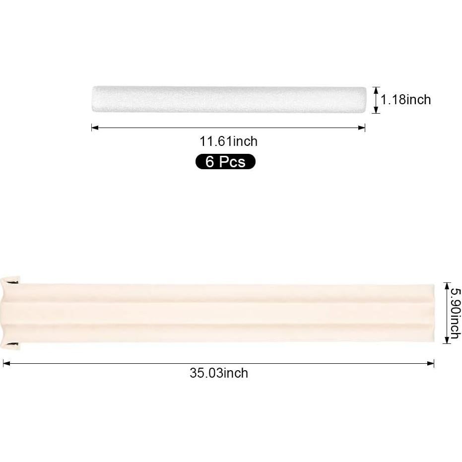 Detenedor de Corrientes de Aire Emoly Ajustable 81.3 a 96.5 cm Blanco