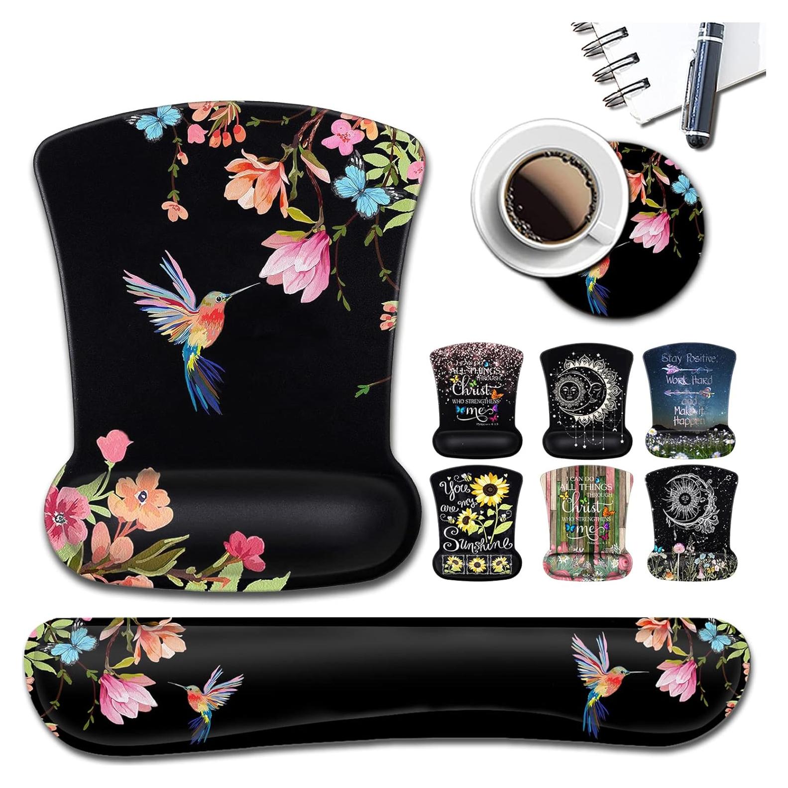 Alfombrilla de Ratón Ergonómica FDHHKJUKO con Soporte de Muñeca