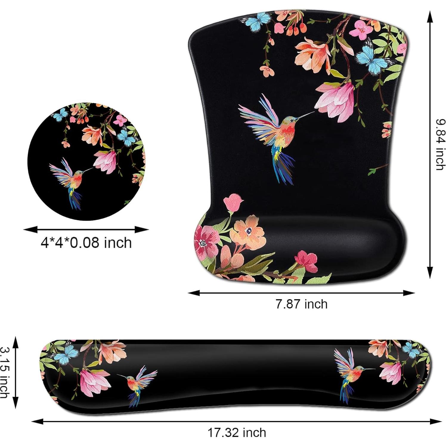 Alfombrilla de Ratón Ergonómica FDHHKJUKO con Soporte de Muñeca