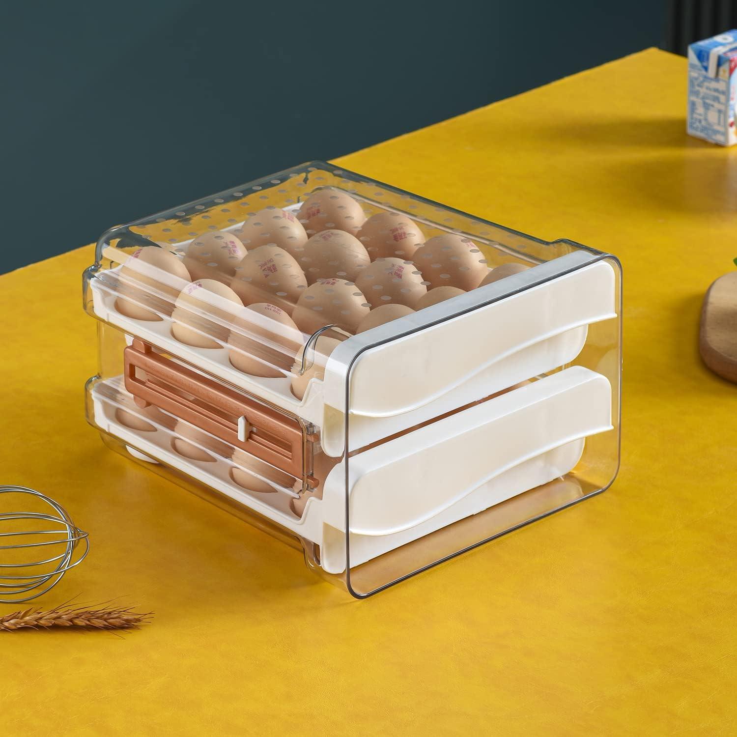 Contenedor de Huevos Sooyee 32 Capacidad con Escala de Tiempo