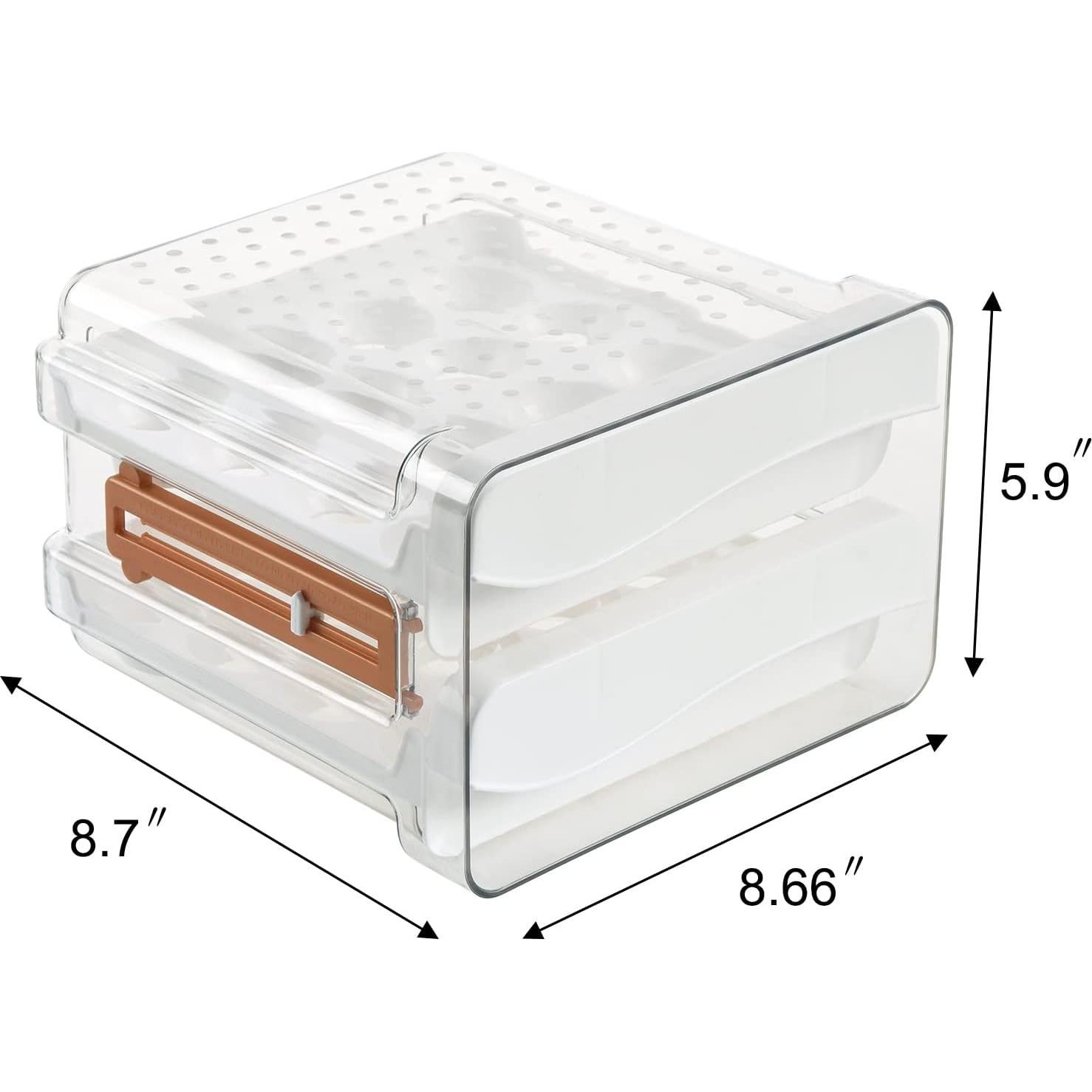 Contenedor de Huevos Sooyee 32 Capacidad con Escala de Tiempo