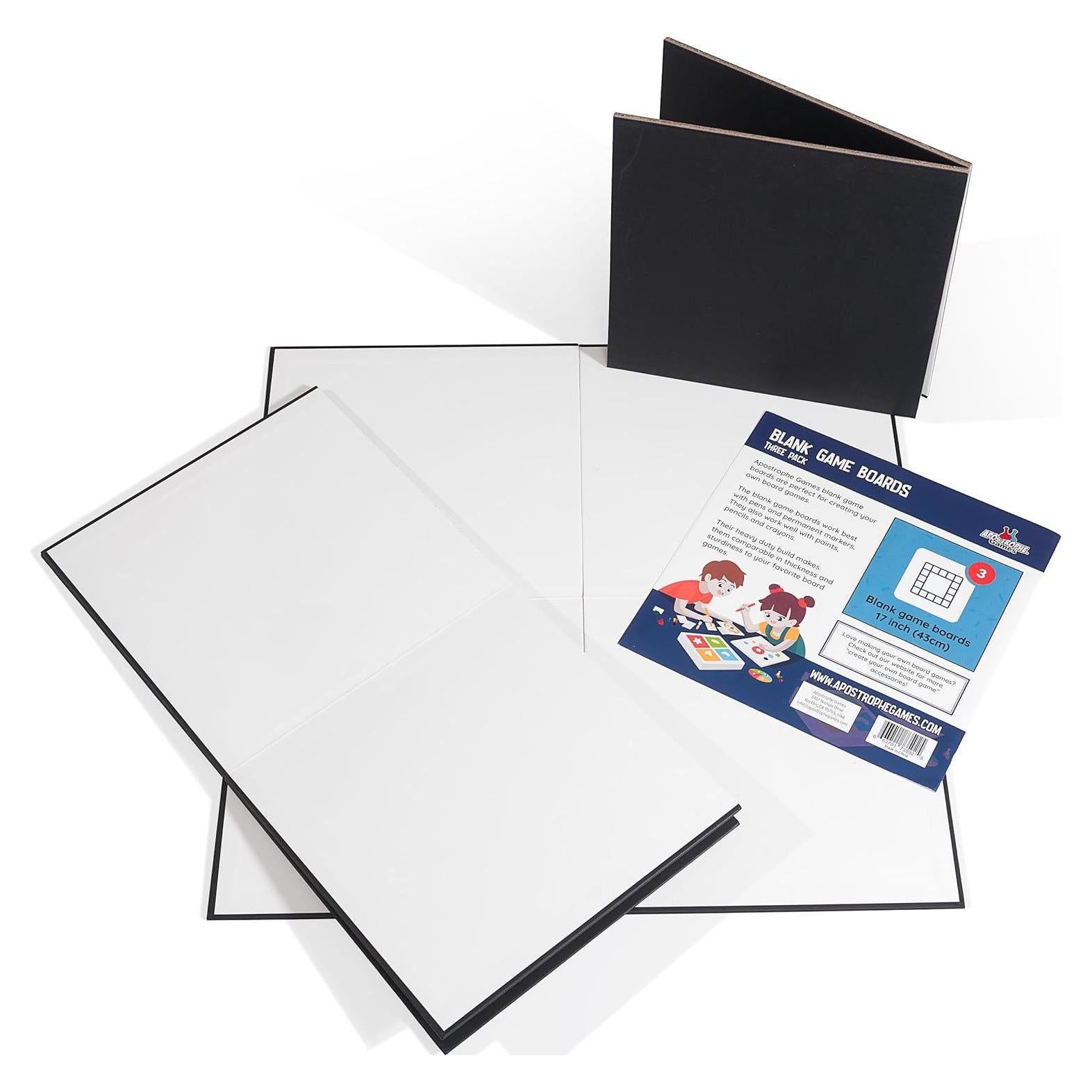 Paquete de 3 Tableros de Juego en Blanco 43 cm - DIY