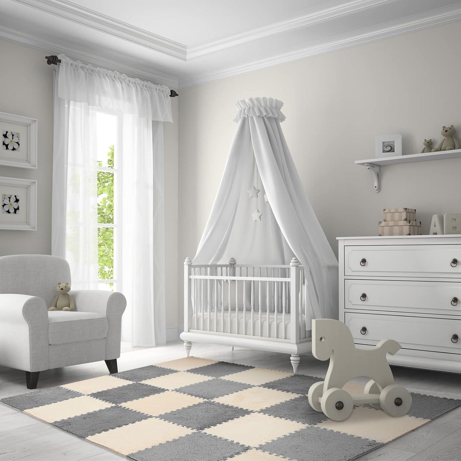 Alfombra de Espuma Flutesan 15 Pcs 30x30 cm Gris Camel